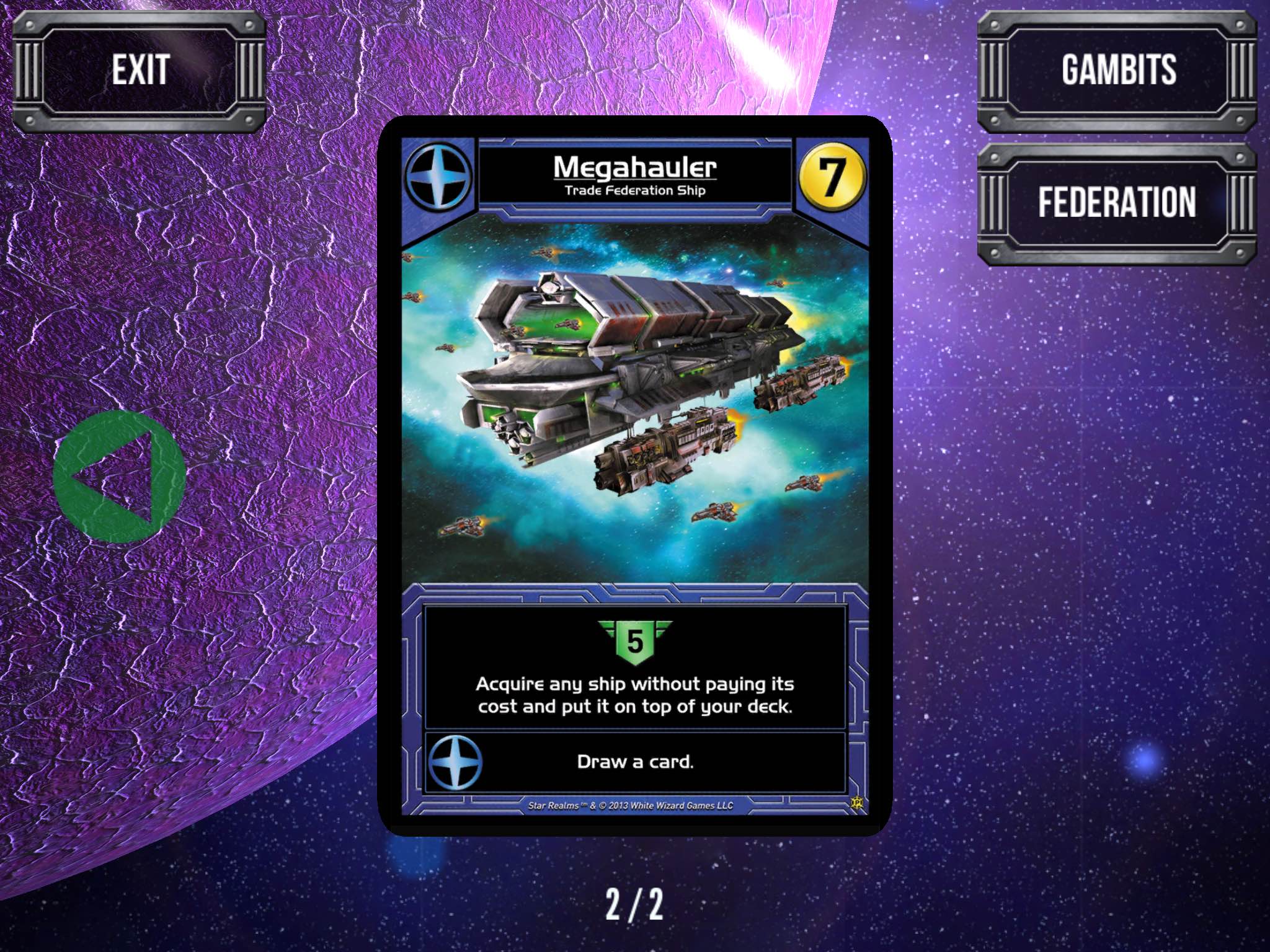 Star Realms Gambit Ship