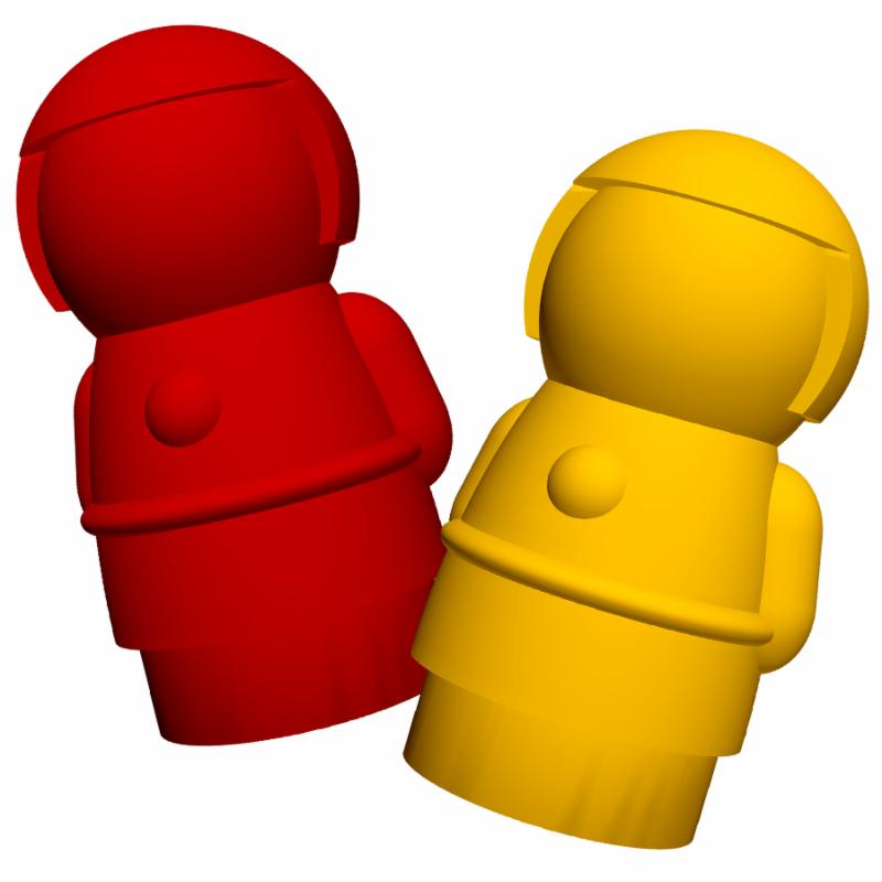 Survive: Space Attack meeples.