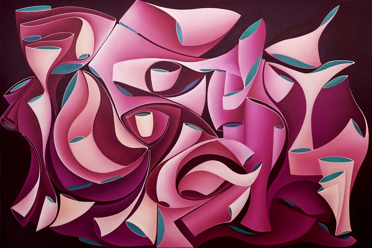  SURFACE TO AIR OIL ON CANVAS, 180CM x 240CM 