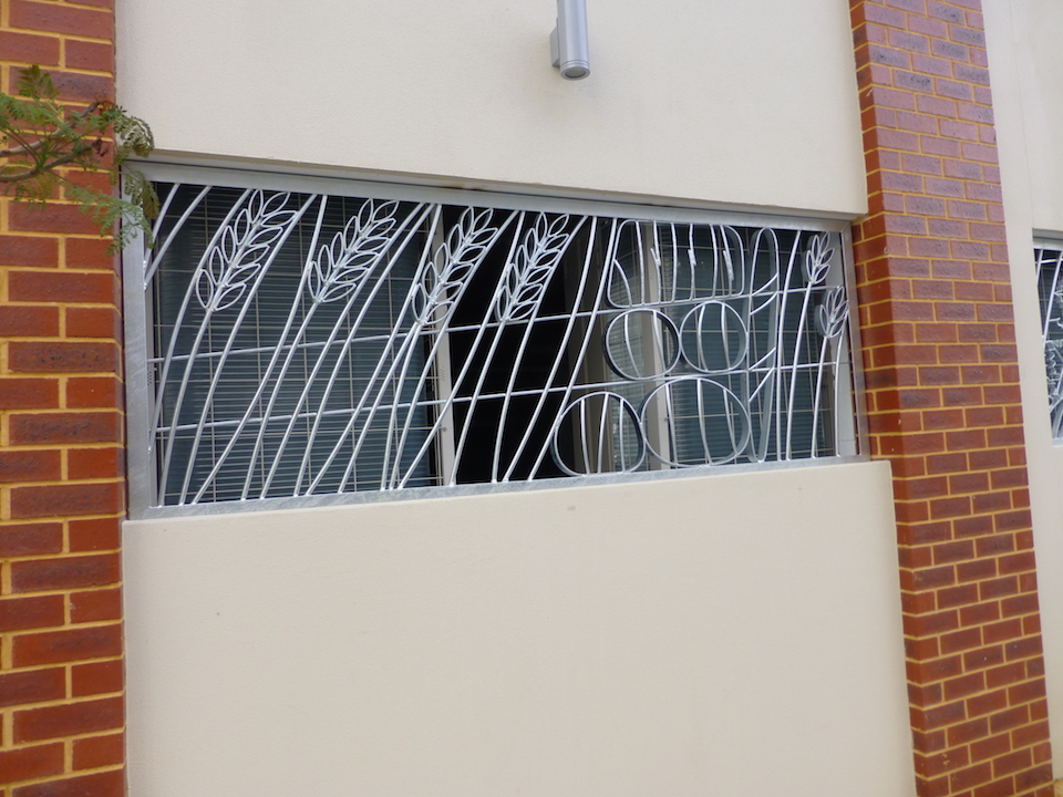 St John Lutheran Church Panel, Galvanised Steel, (W.H.D) 260x100x5cm