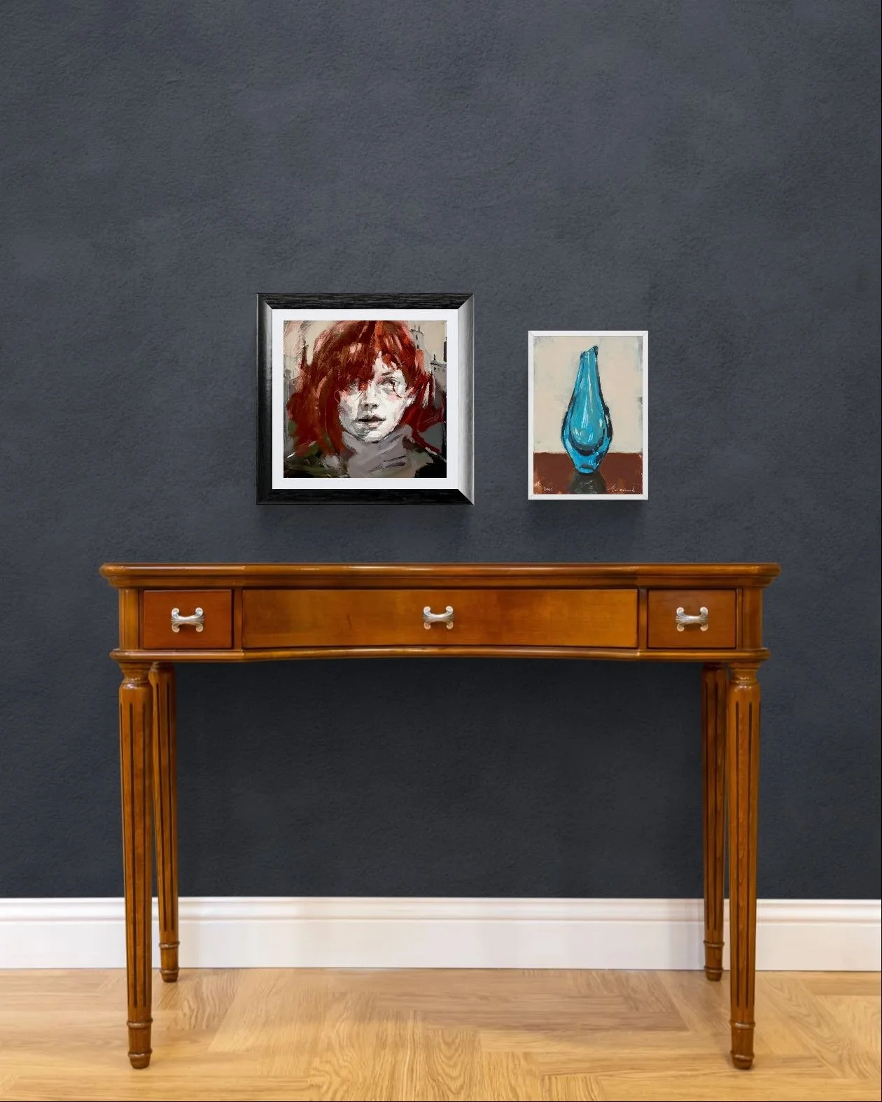 Antique walnut console table.jpeg