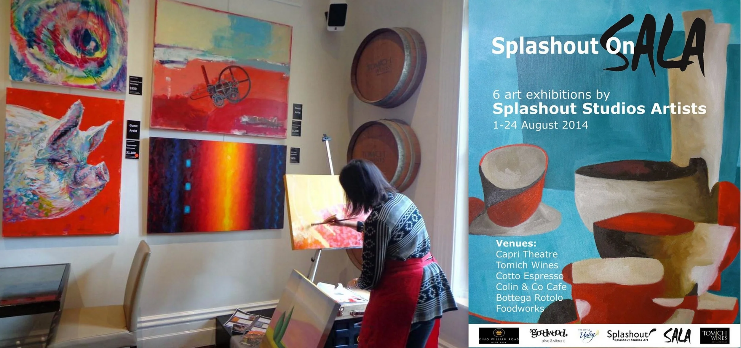 Exhibition as 'guest artist' with Splashout Studio members. - 2 August - 25 September