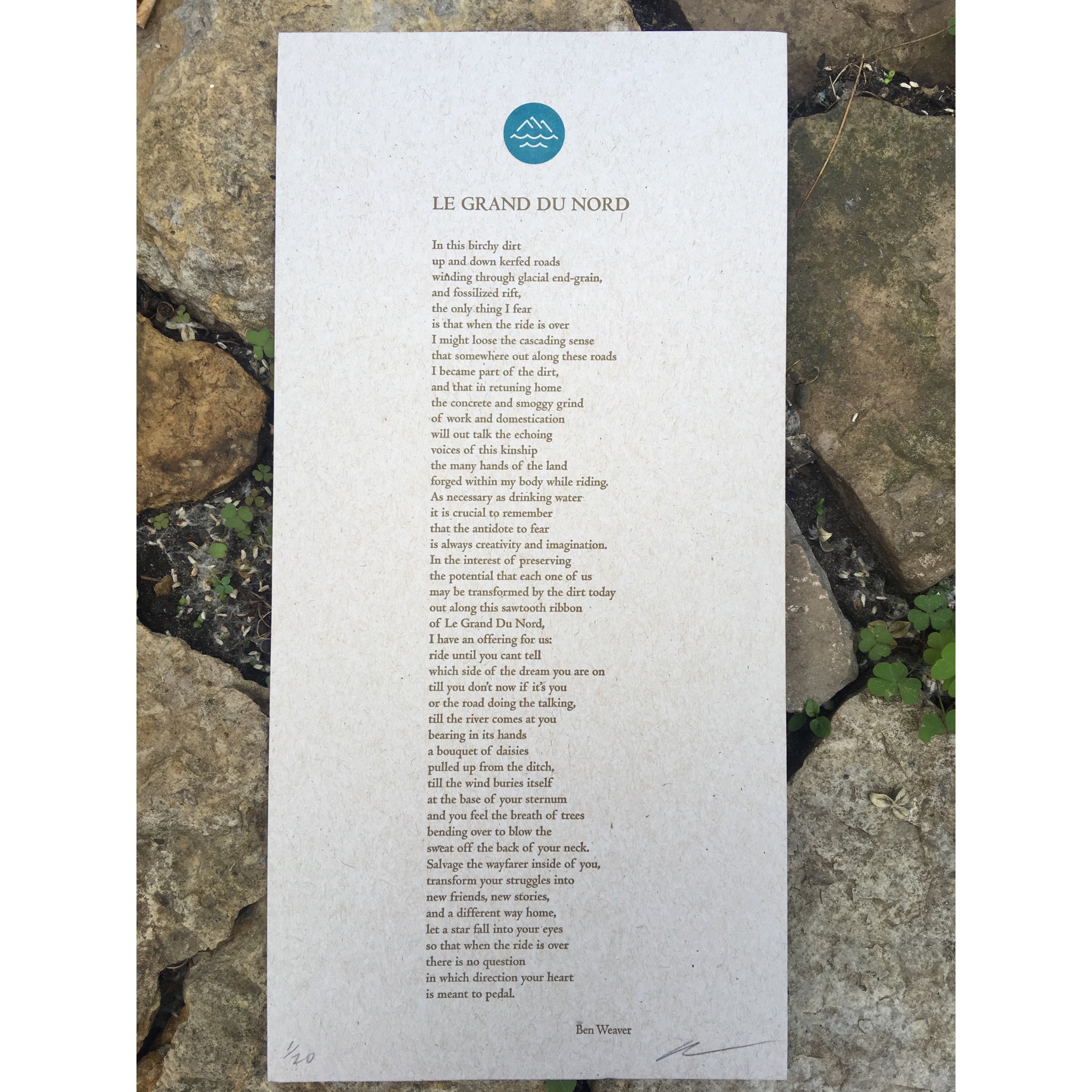 Le Grand Du Nord Letterpress Broadside 