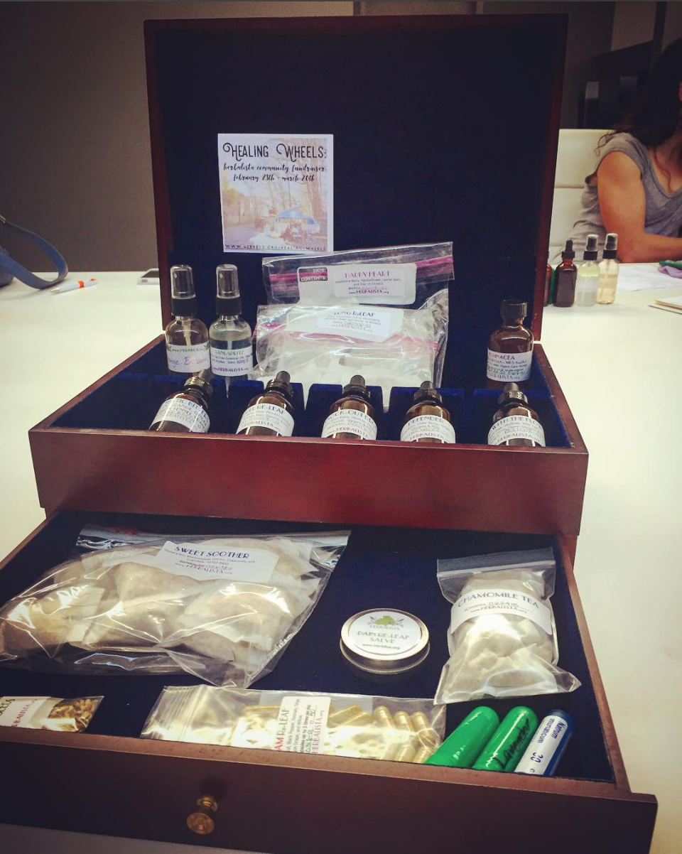 You, too, can build an herbal medicine chest as awesome as this one made in our last workshop!