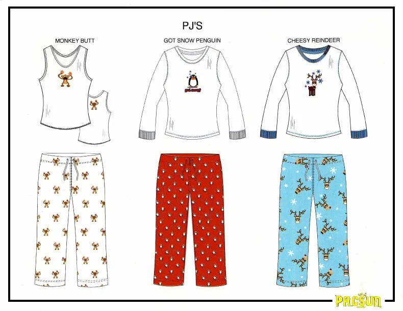 93PacSun character sleepwear.jpg
