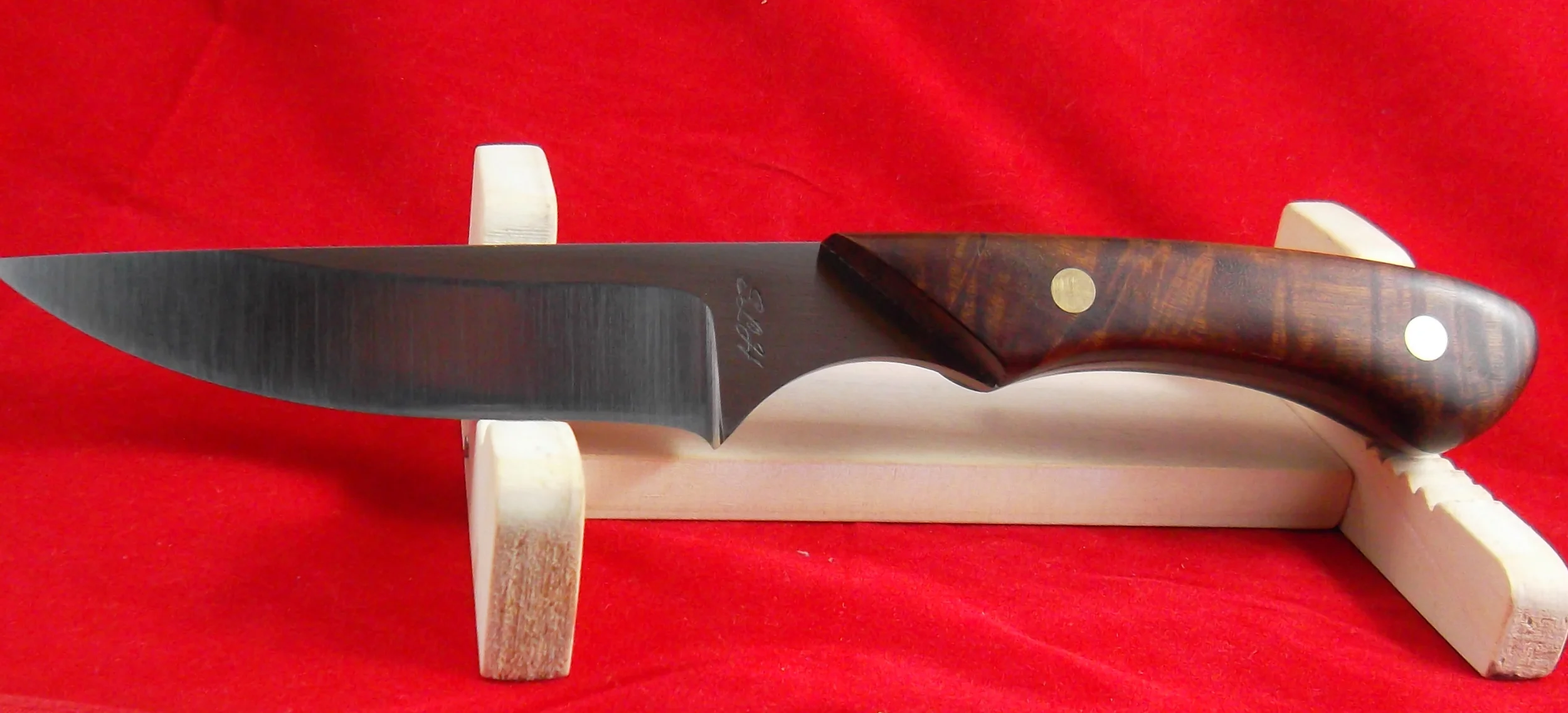 Stacy HallAUS SLH Knives Ringed Gidgee Handle