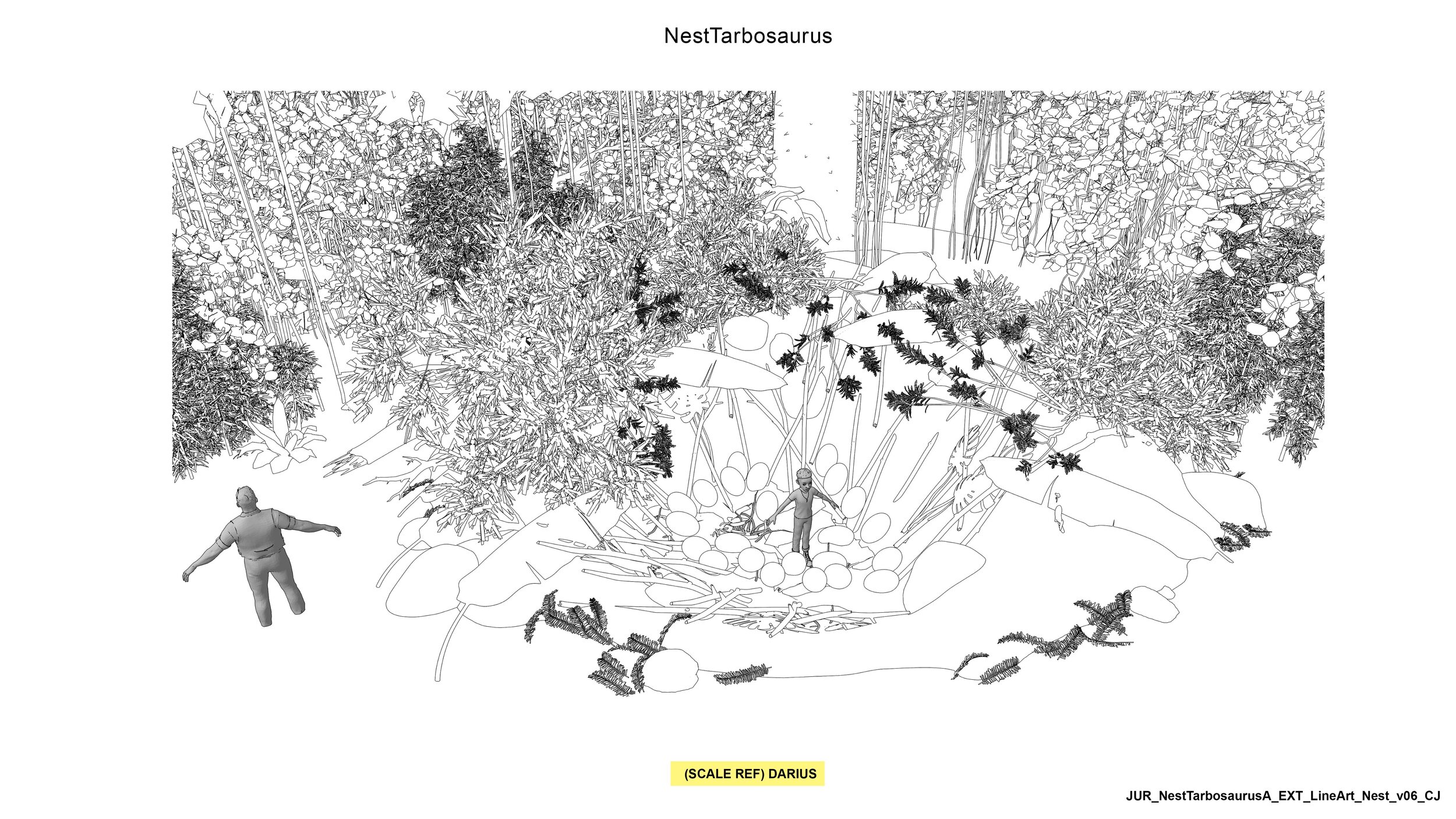 JUR_NestTarbosaurusA_EXT_LineArt_Nest_v06_CJ.jpg