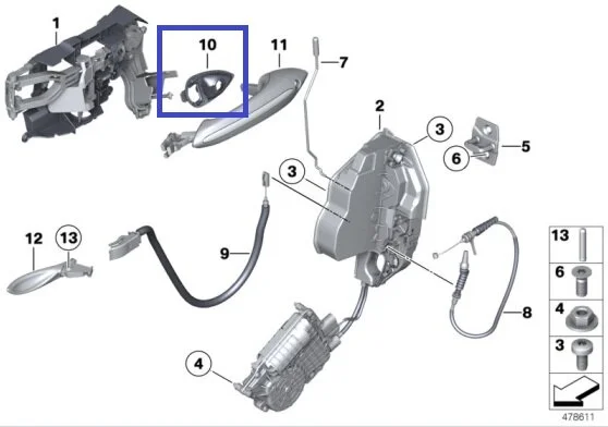 51217292572 | Mounting Bell RH