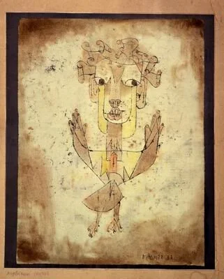 Angelus Novus, Paul Klee, 1920, Israel Museum, Jerusalem