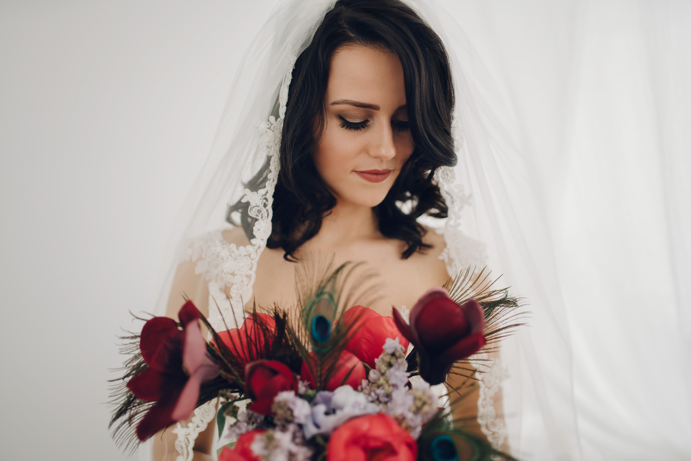 bruidsfotografie amsterdam bruid en bloemen