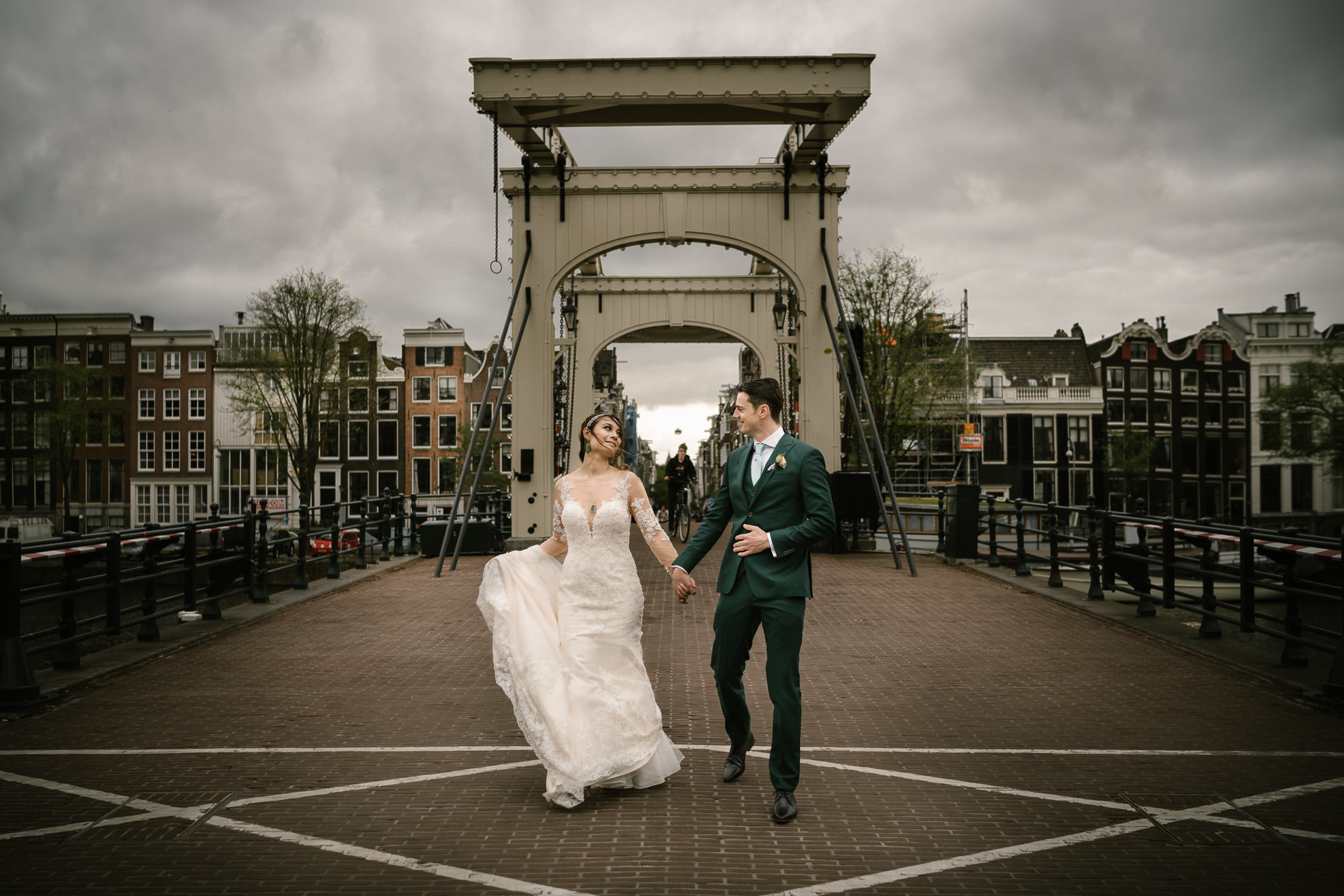 bruidsfotografie amsterdam magere brug fotoshoot - mark hadden