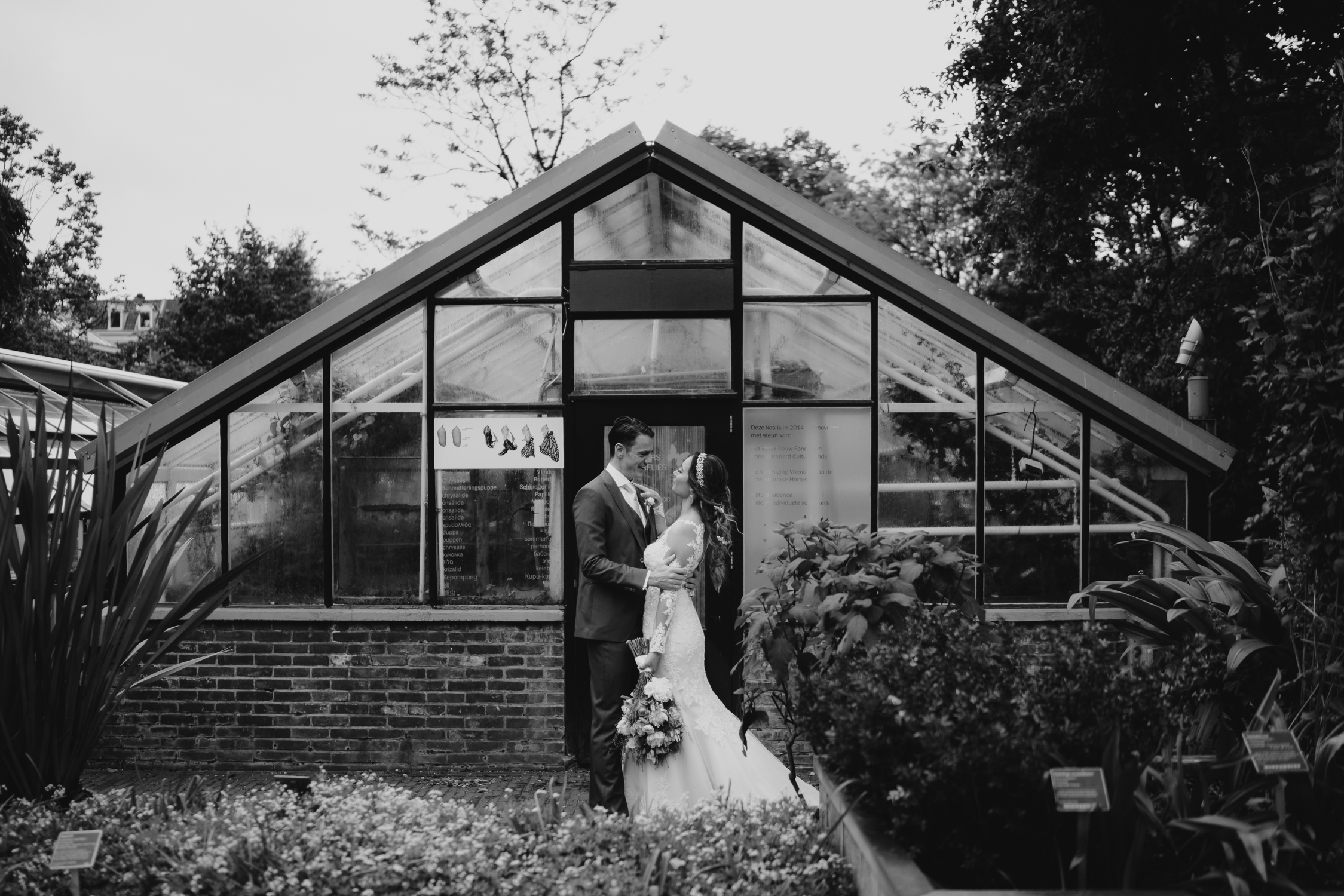 bruidsfotografie hortus botanicus by mark hadden trouwfotograaf amsterdam