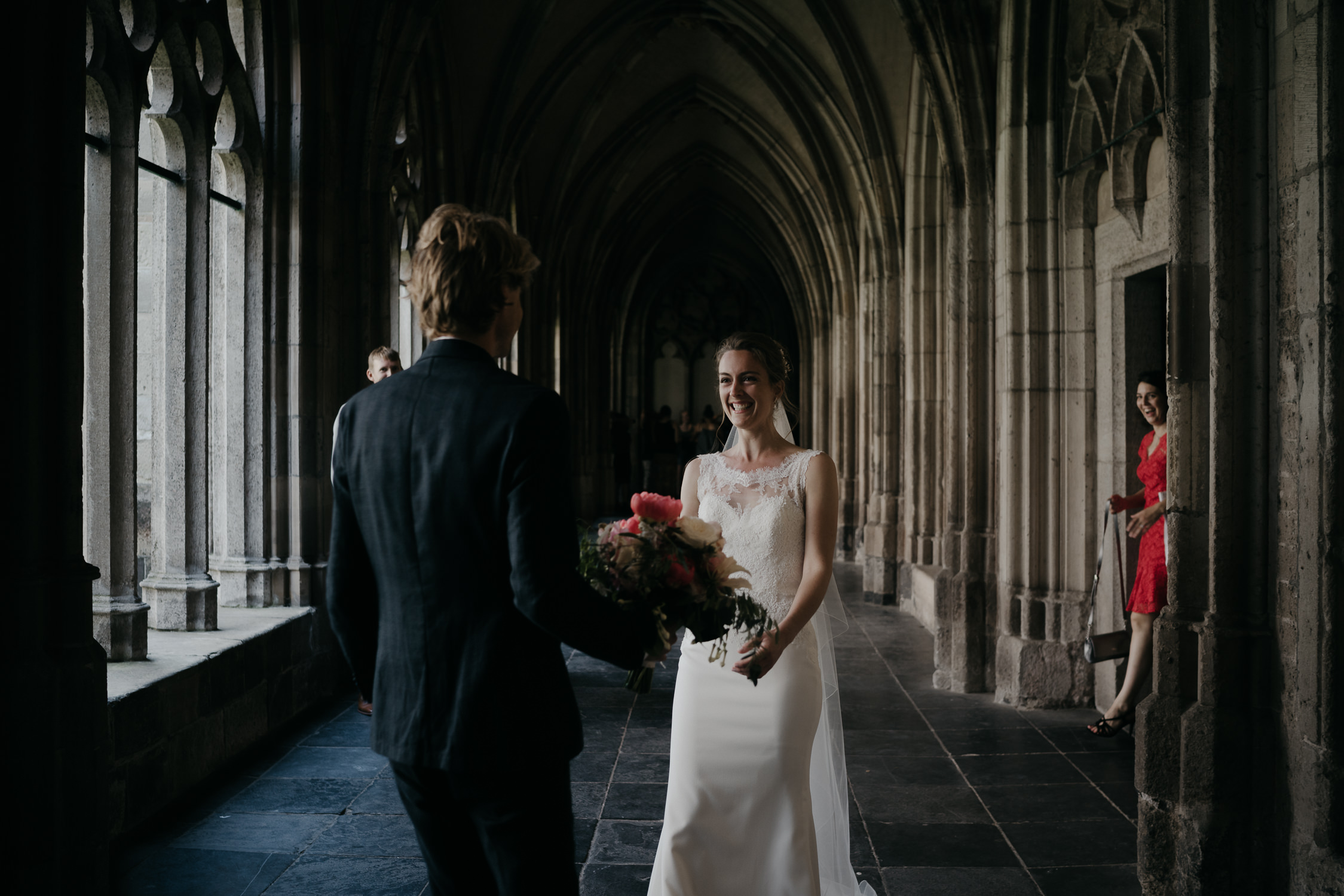 amsterdam and utrecht wedding photographer couple first look domtoren