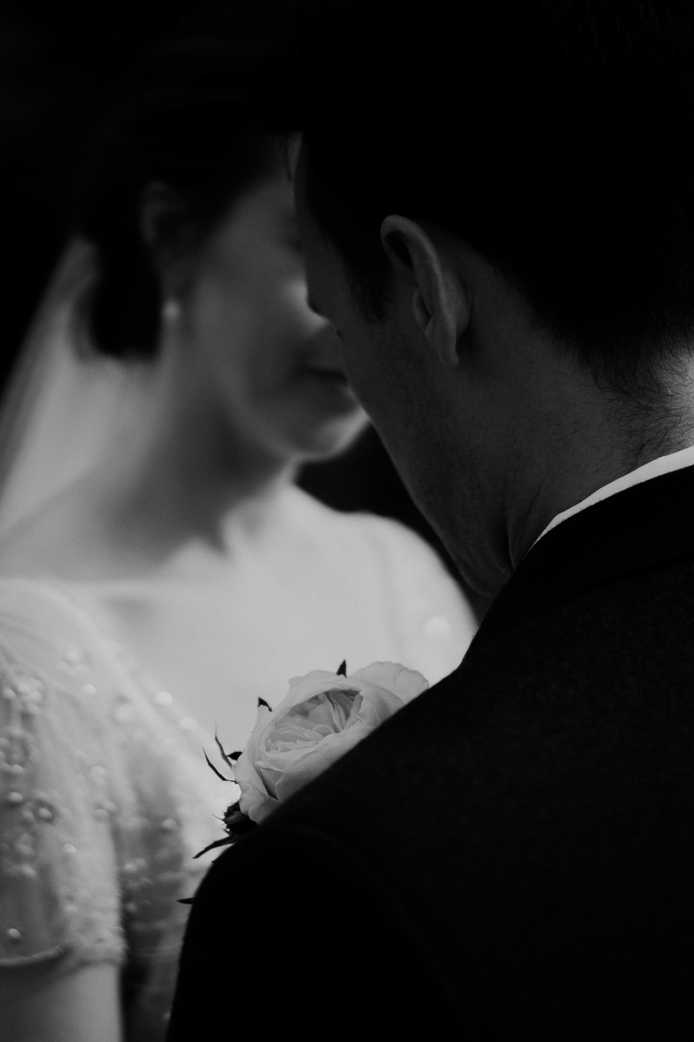 Bride and groom getting ready photography by Mark Hadden 