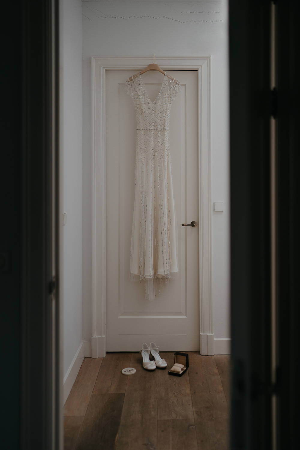 wedding dress and accessoires photography by Mark Hadden