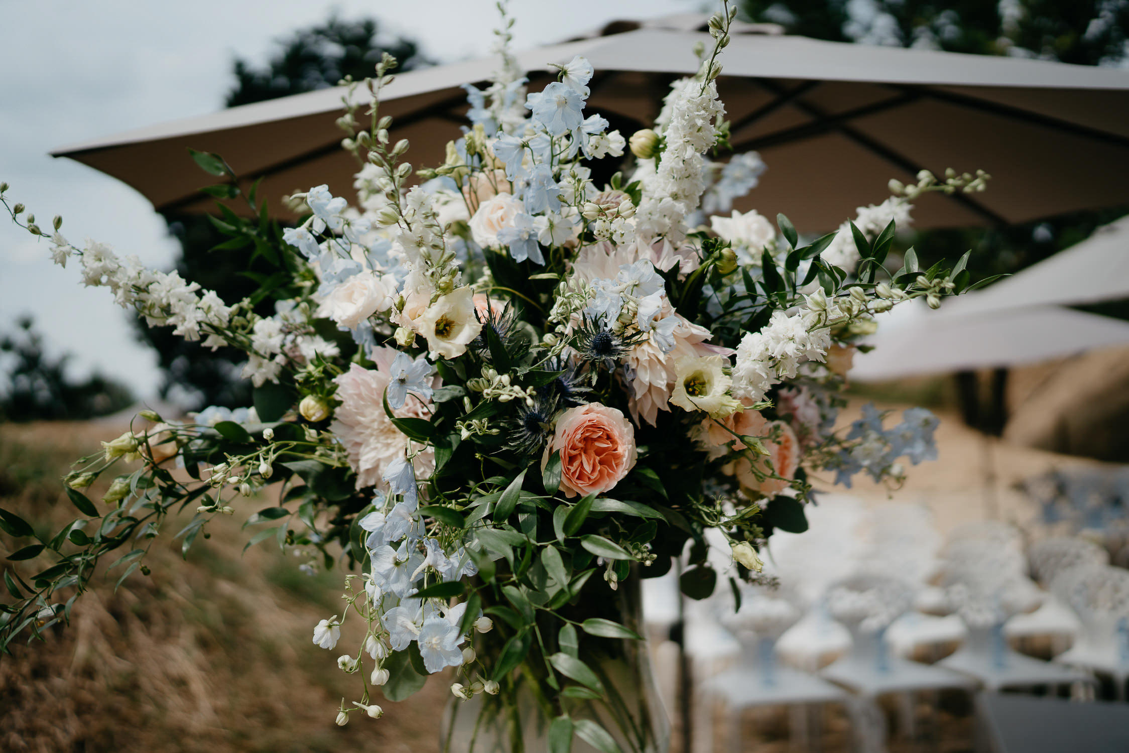 Wedding photographer Mark Hadden ceremony flowers