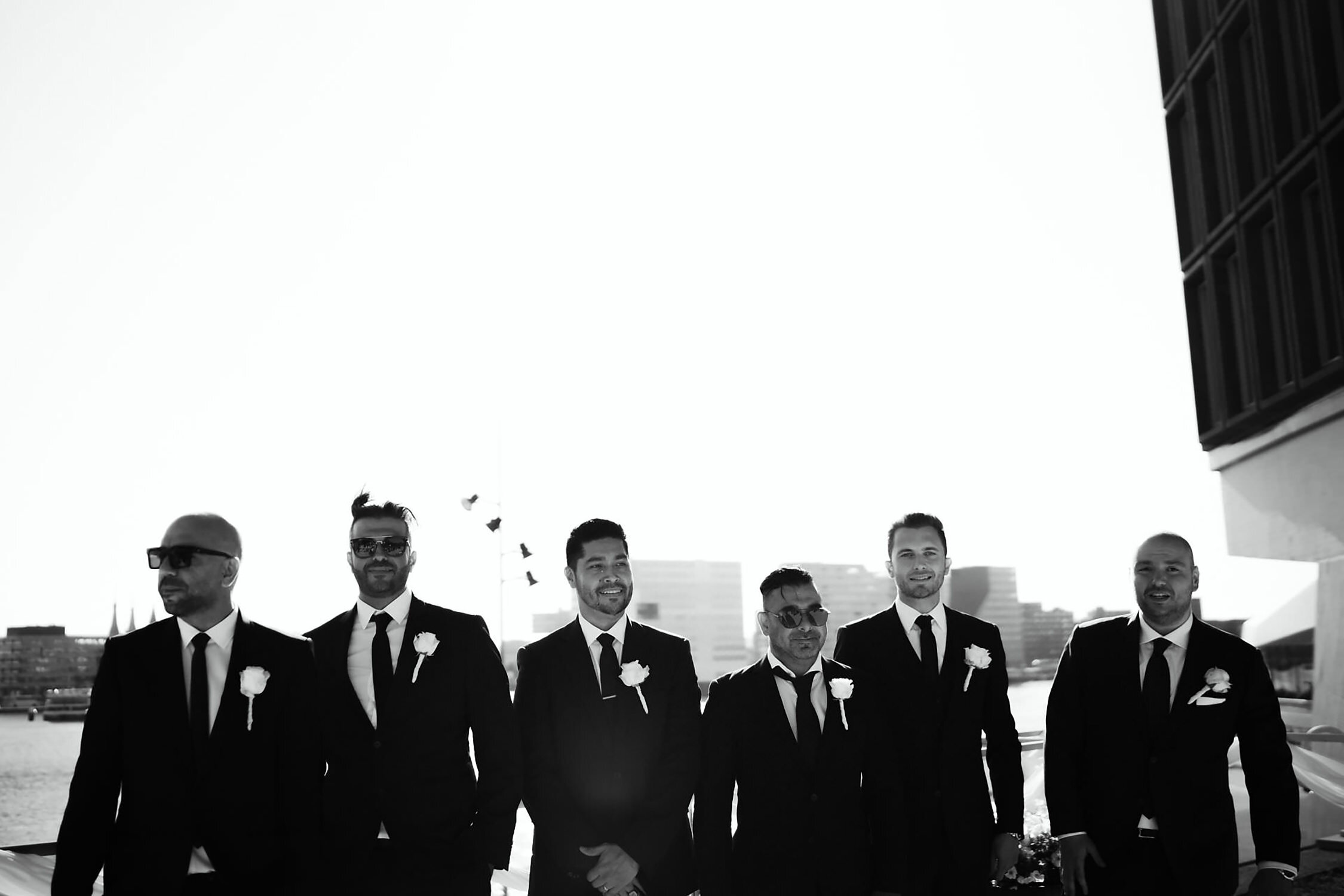 amsterdam wedding photography groomsmen before the ceremony