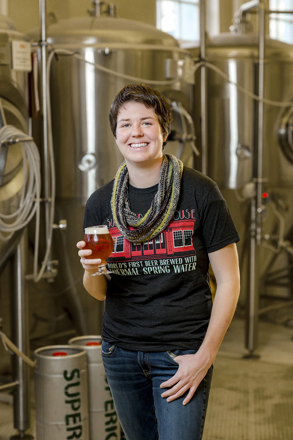 Rose Schweikhart, owner and head brewmaster at Superior Bathhouse.