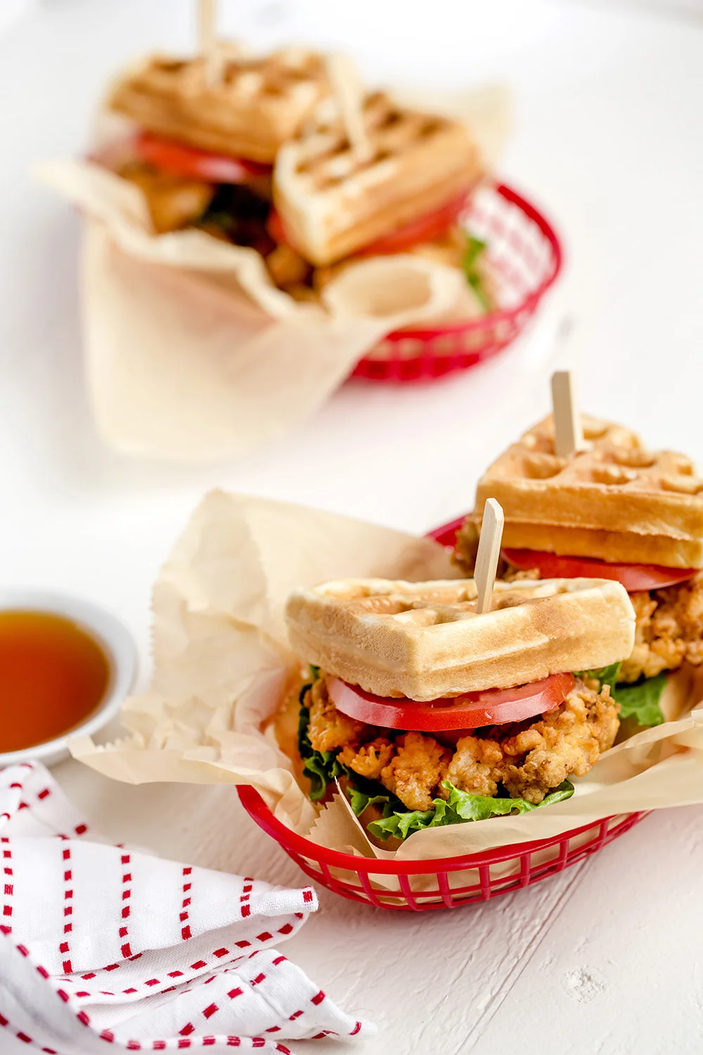 Chicken and waffles.
