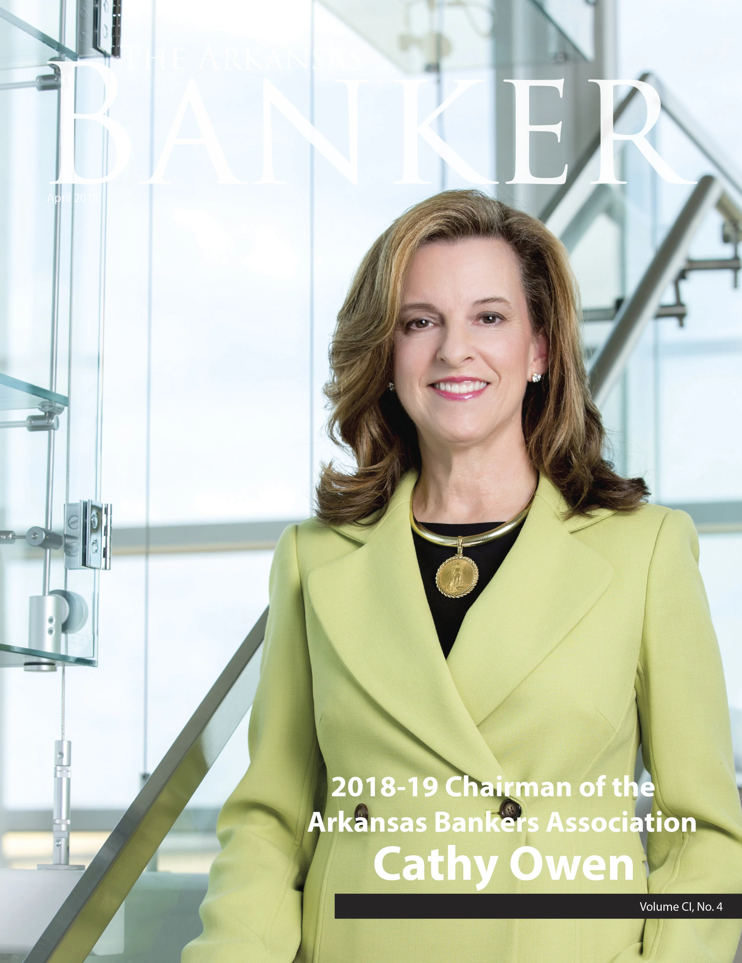 Cathy Owen, 2018-2019 Chariman of the Arkansas Bankers Association.