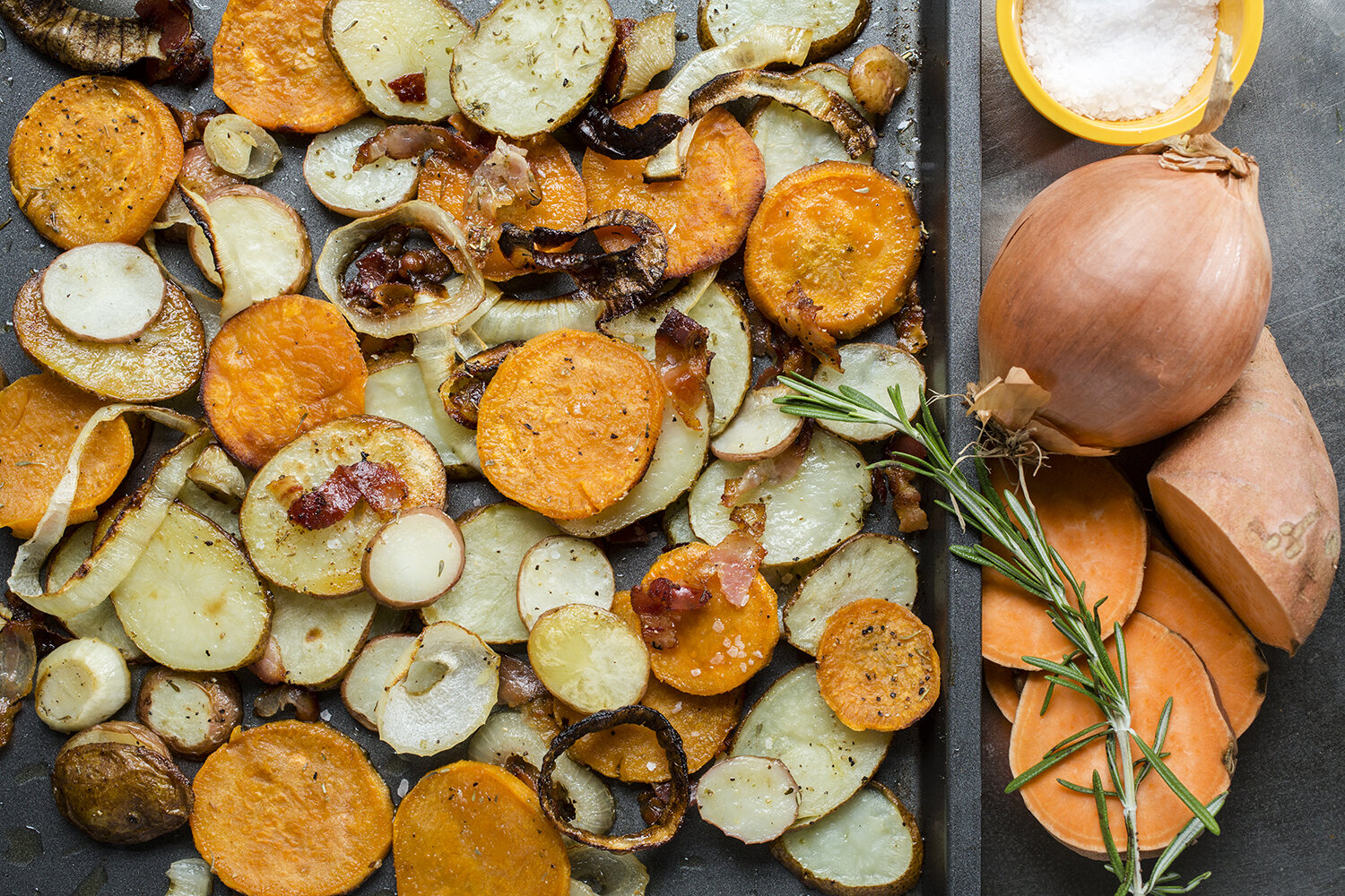 Food-roasted vegetables sweet potatoes onions.JPG