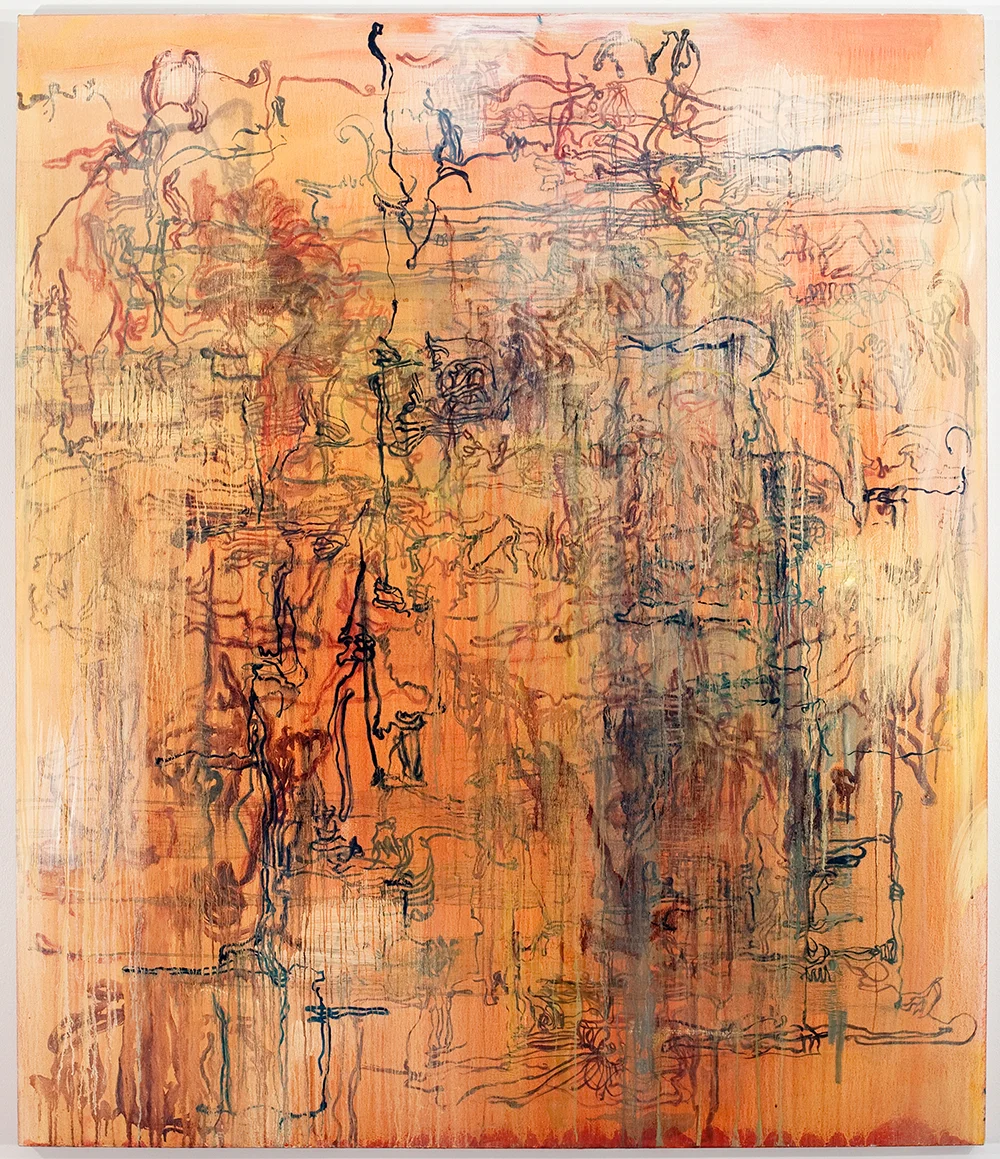 Pulp reply, 2000 oil on canvas, 62 x 53 in.