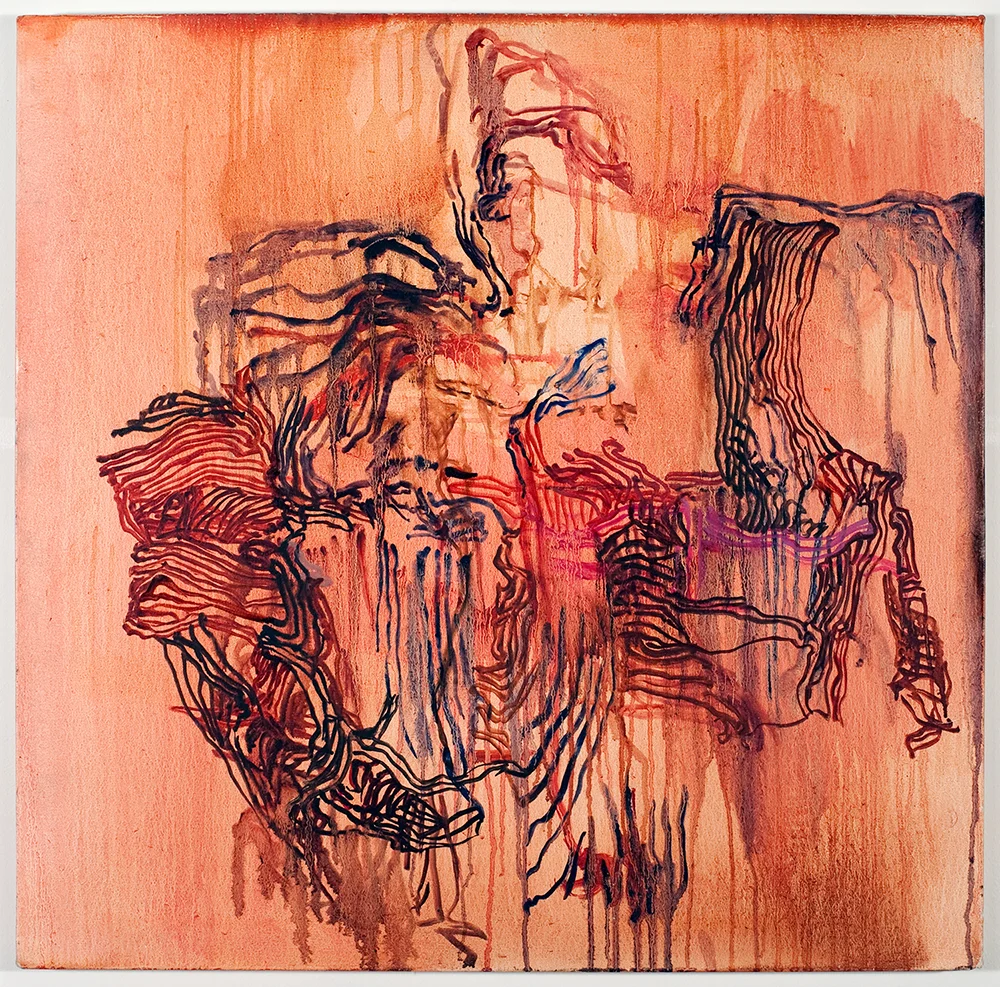 Shifted Pulse, 2000 oil on canvas, 22 x 23 in.