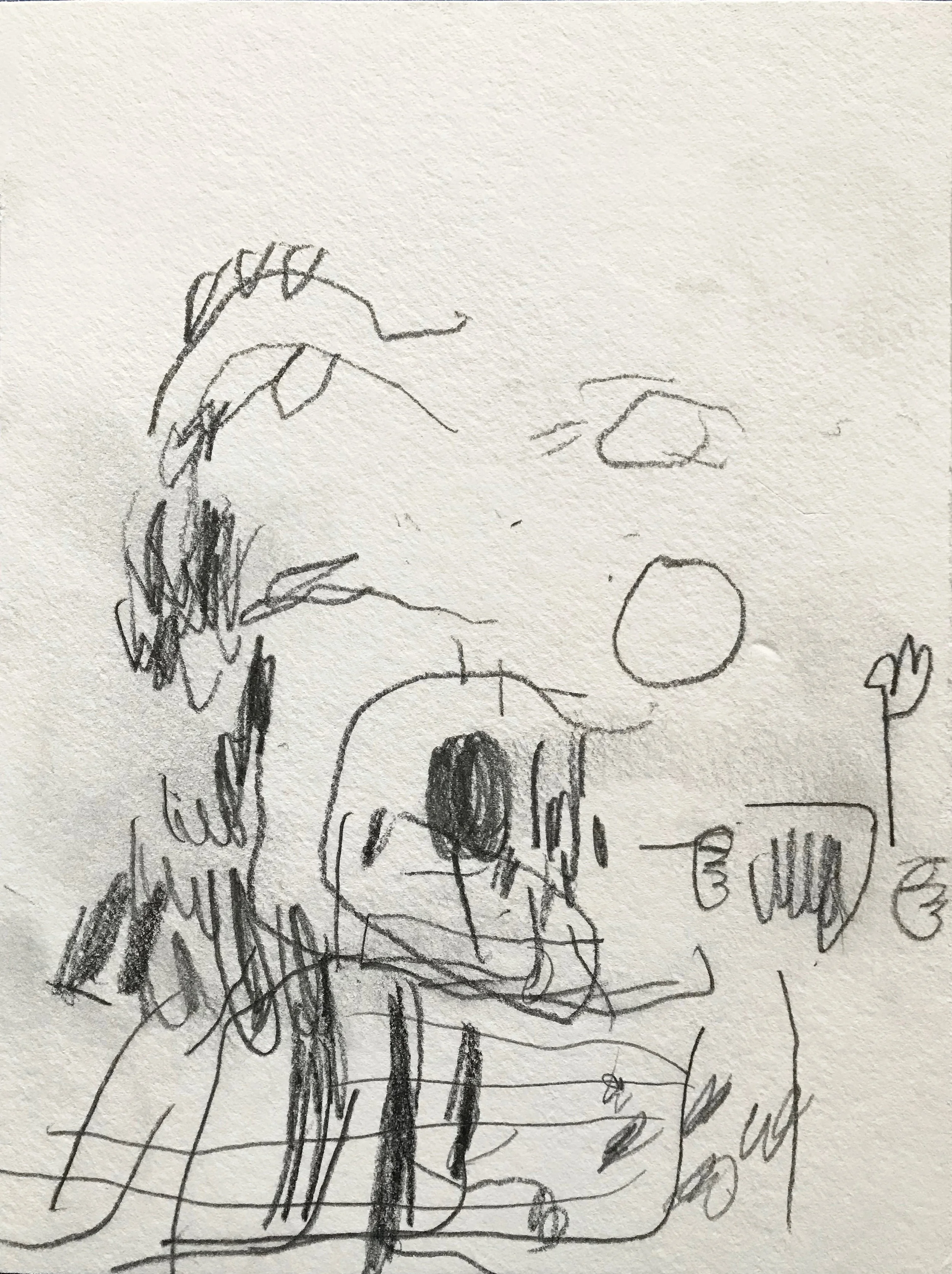 8” x 6” pencil on watercolor paper.