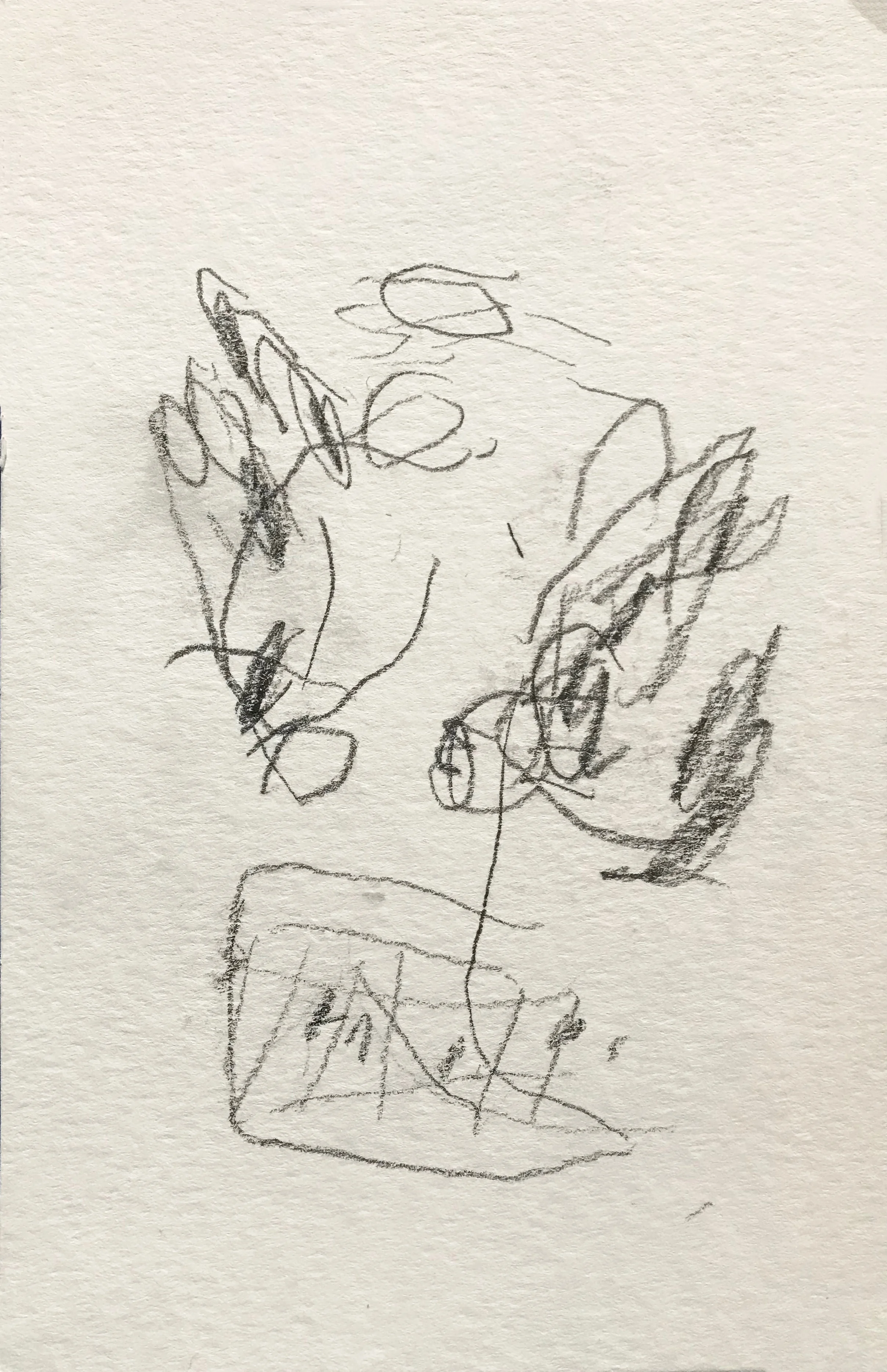 8.5” x 5.5” pencil on watercolor paper.