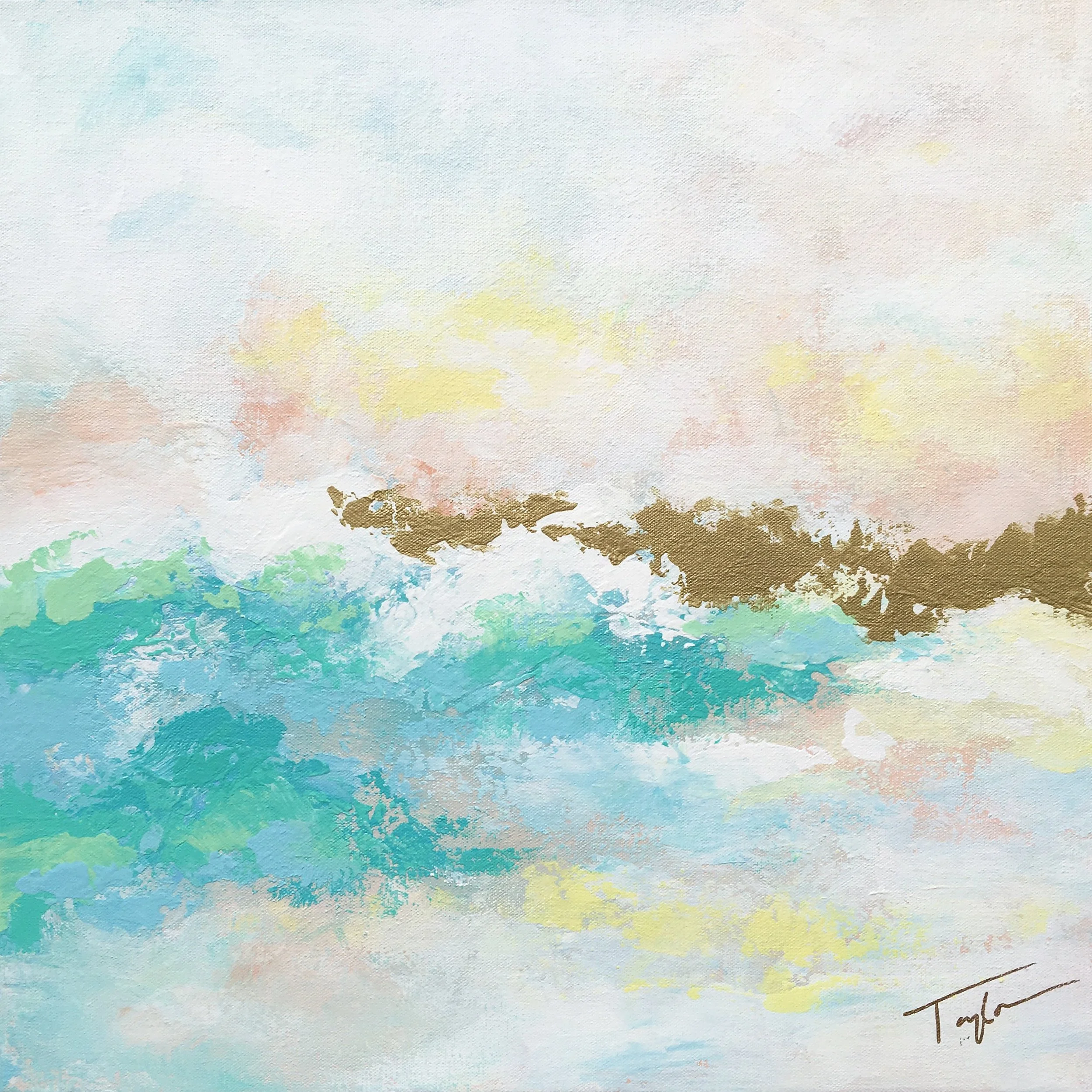 Caribbean Sunrise. 20x20in