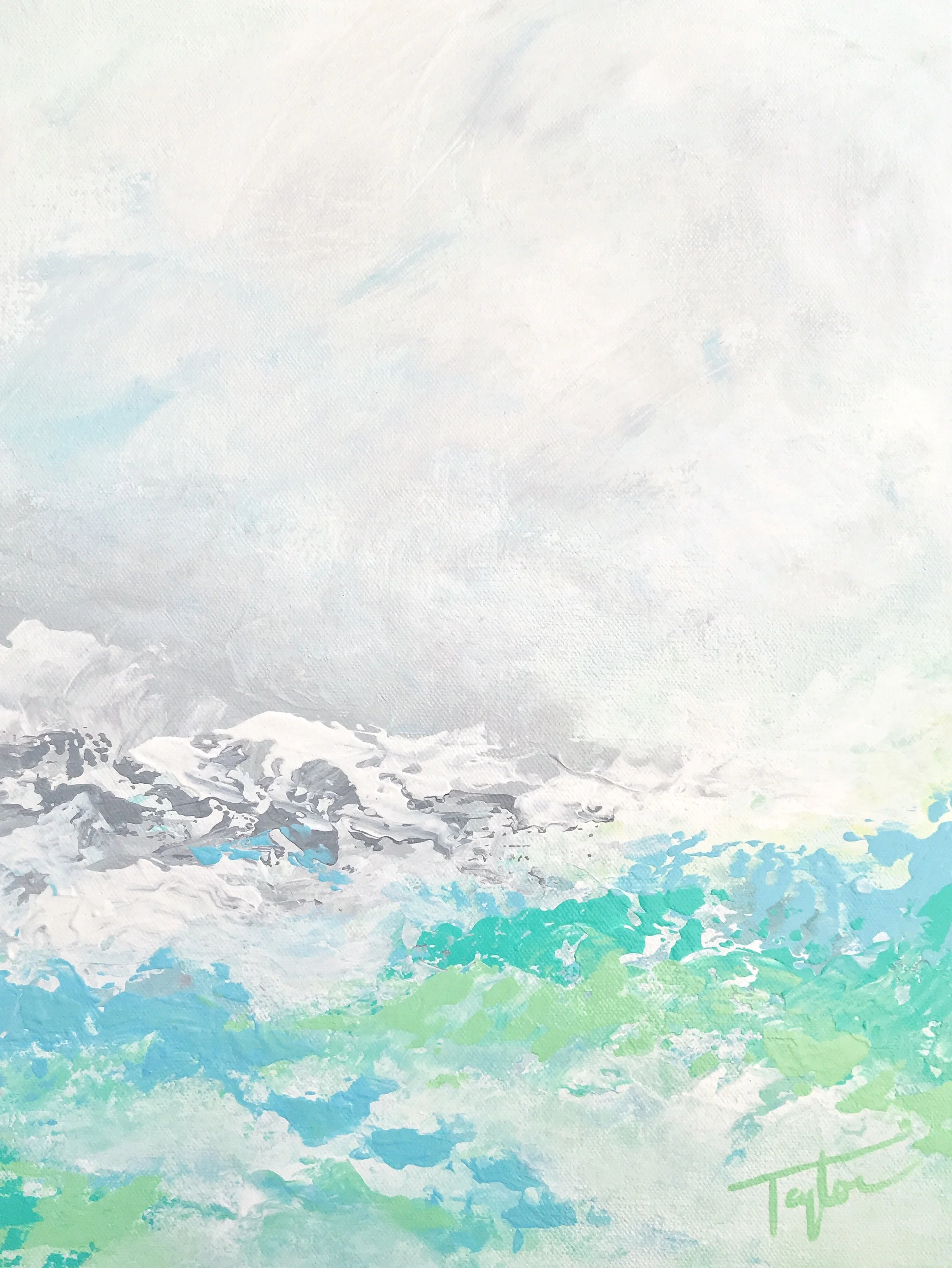 Tropical Iceberg. 12x16in