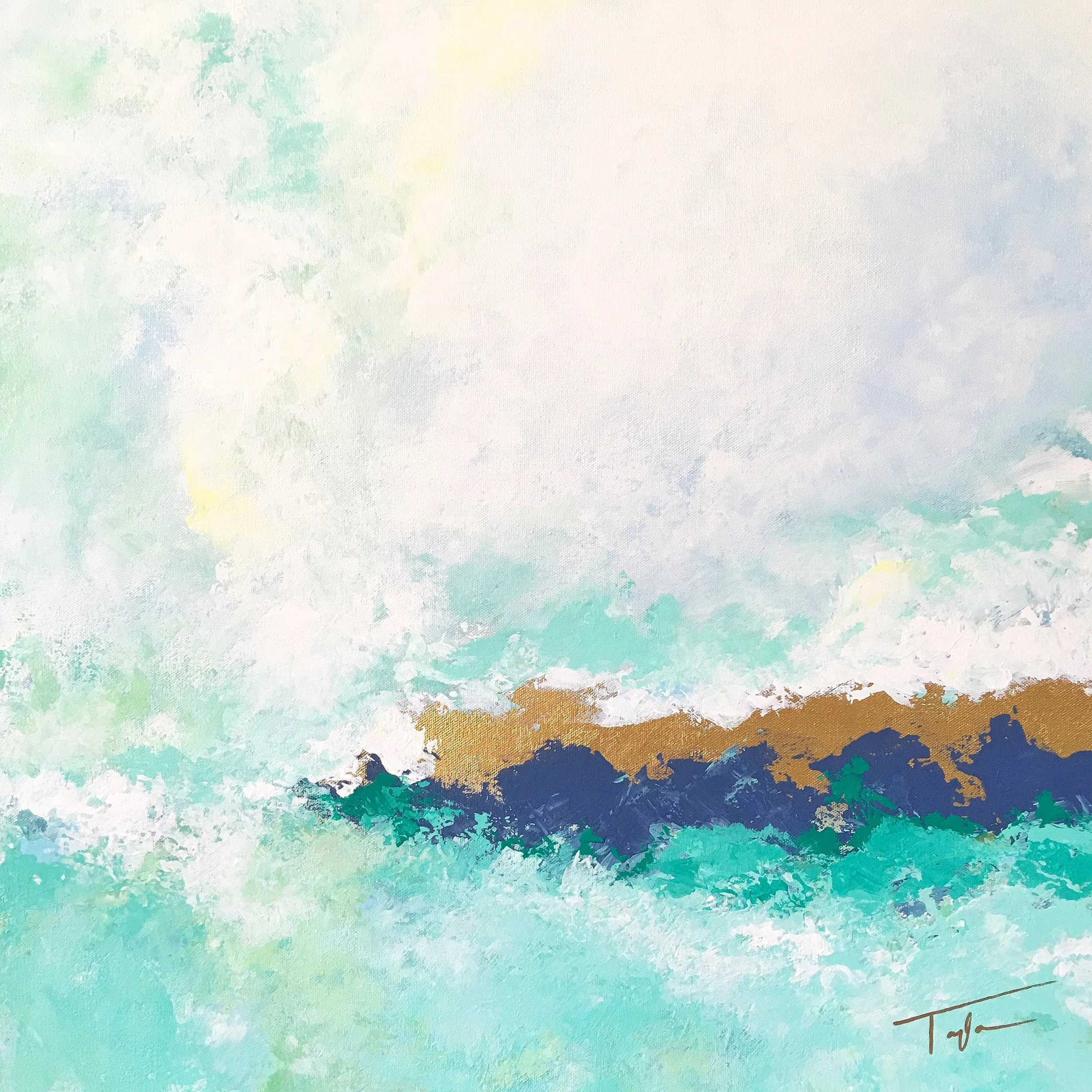 Deserted Island. 24x24in