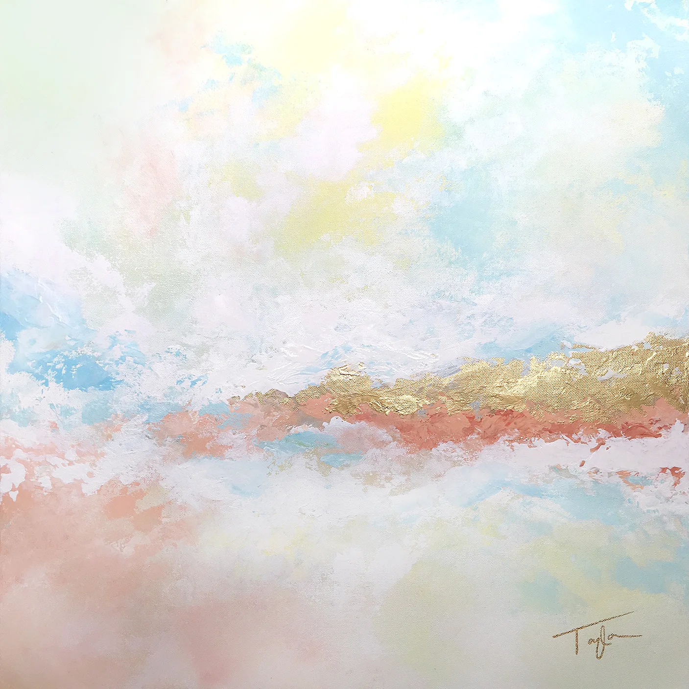 Caribbean Sunset. 24x24in