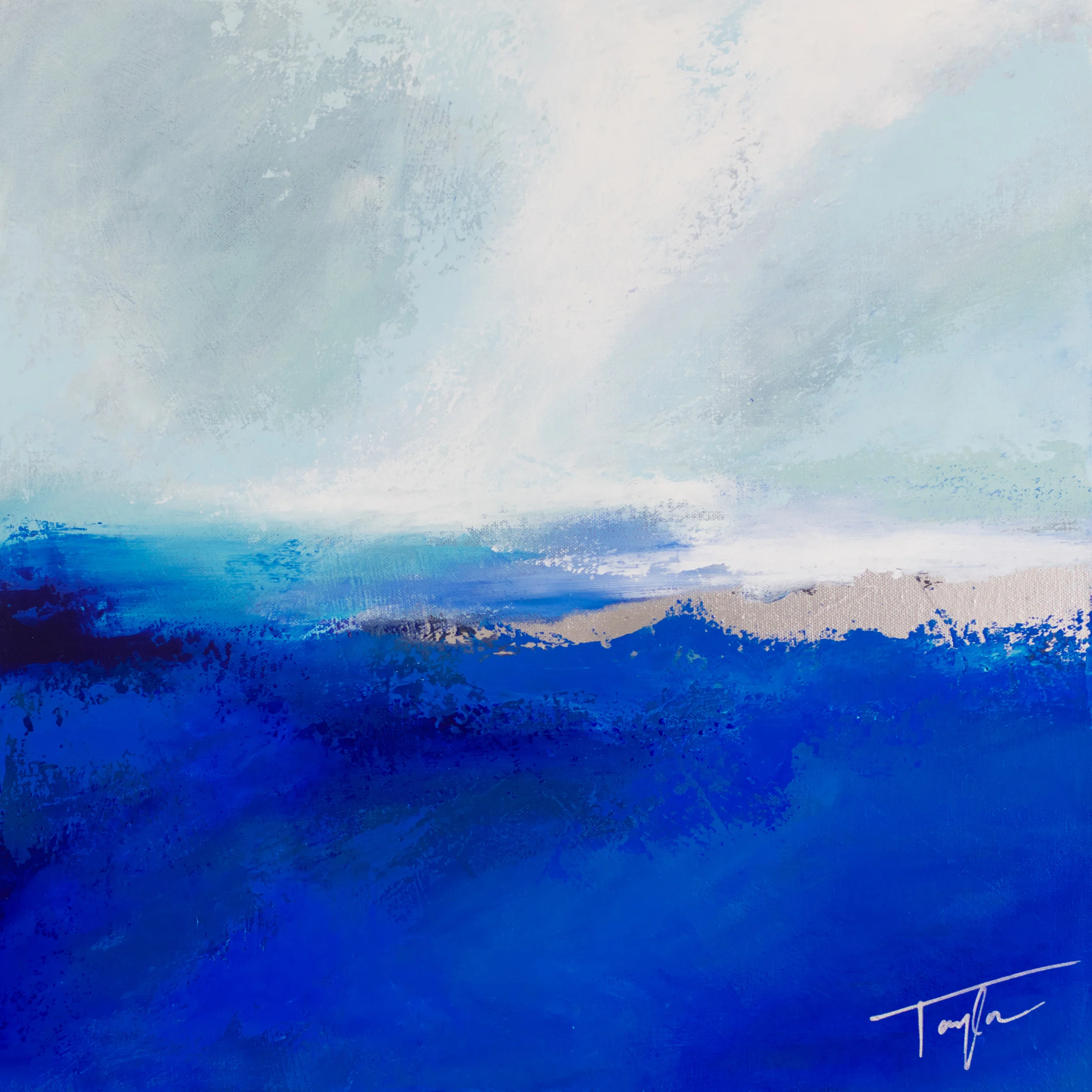 Deep Blue Sea. 20x20in