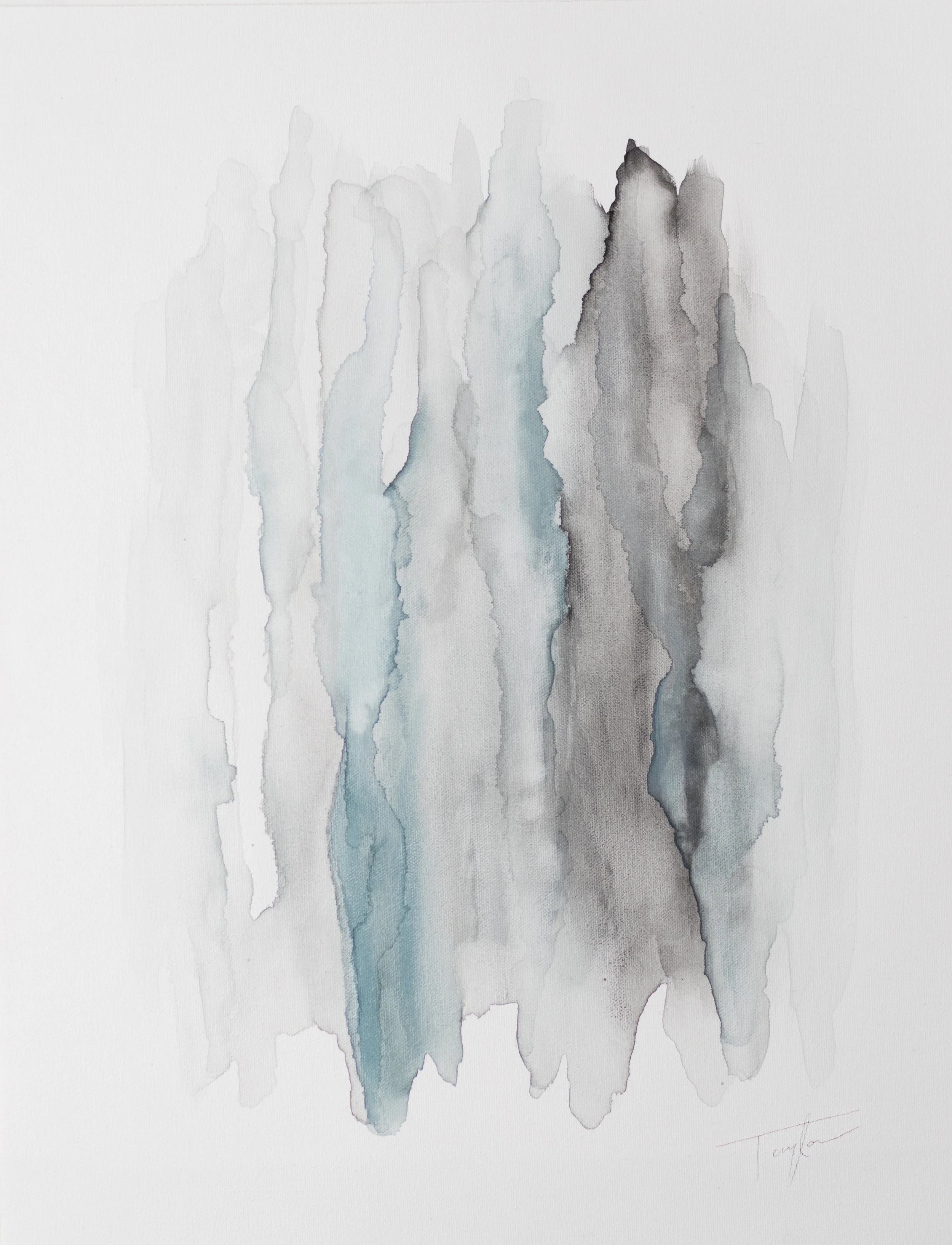 "Run Off" 16x20in. Original watercolor by TKO