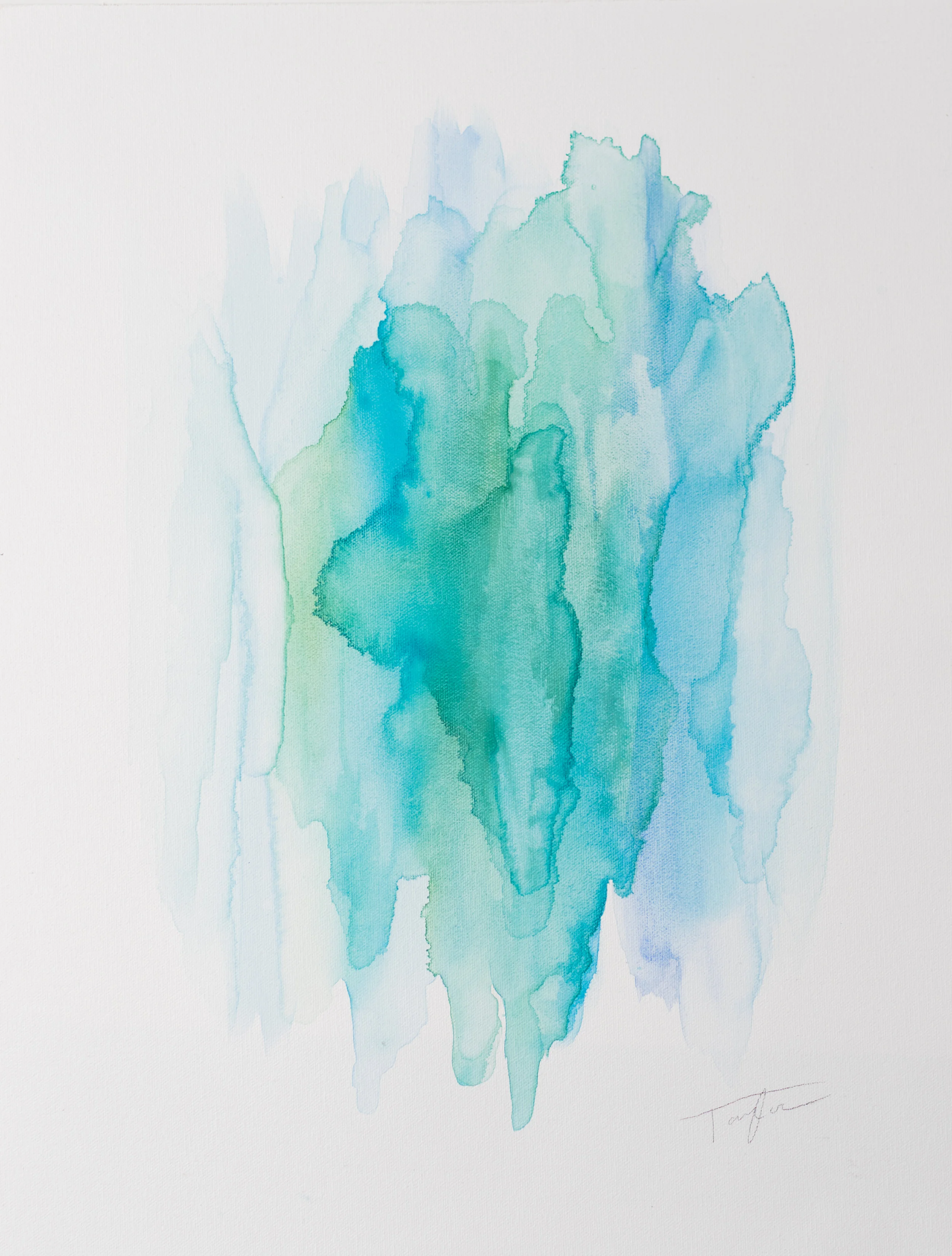 "Dive In" 16x20in. Original watercolor by TKO