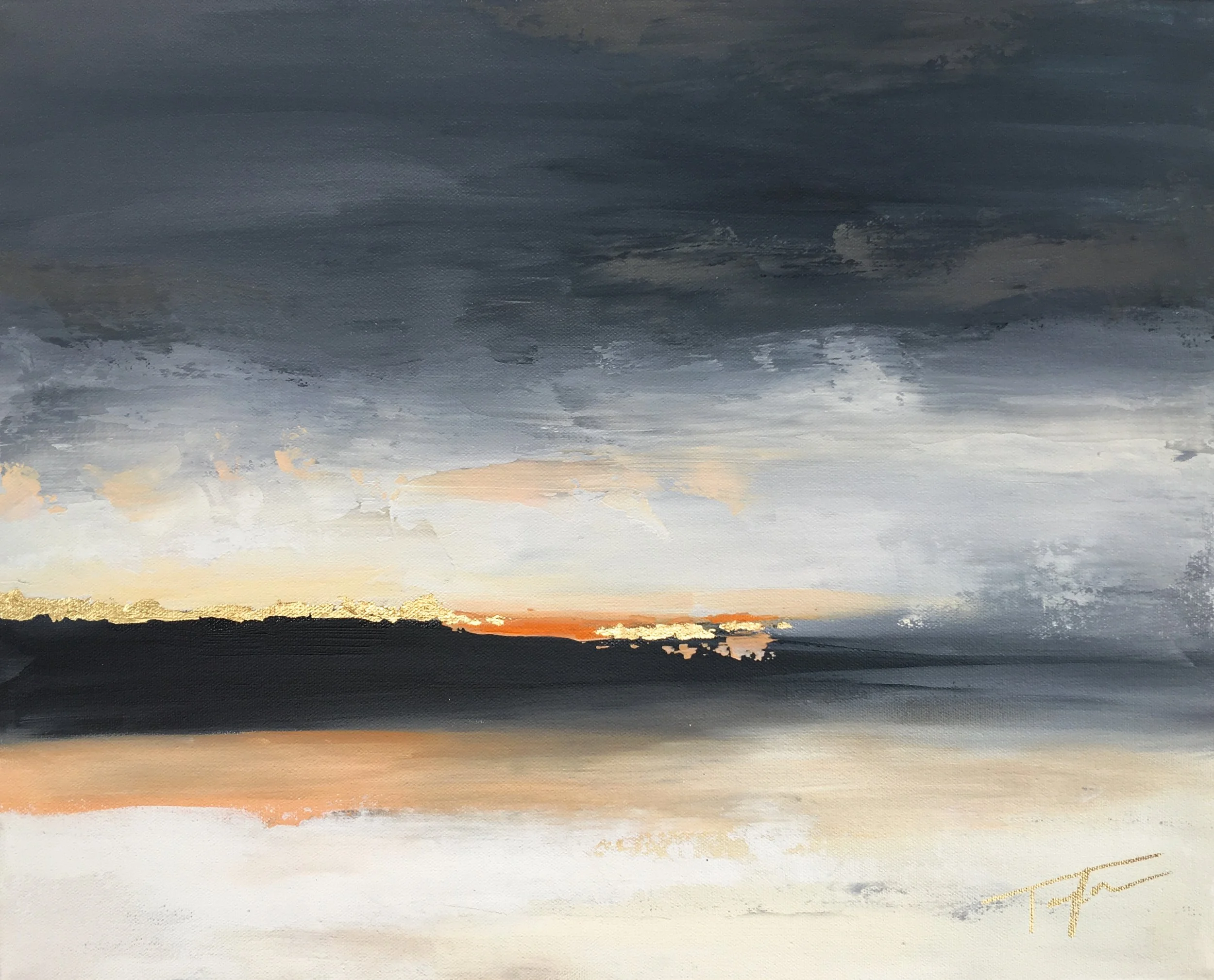 Haitian Sunset. 16x20in