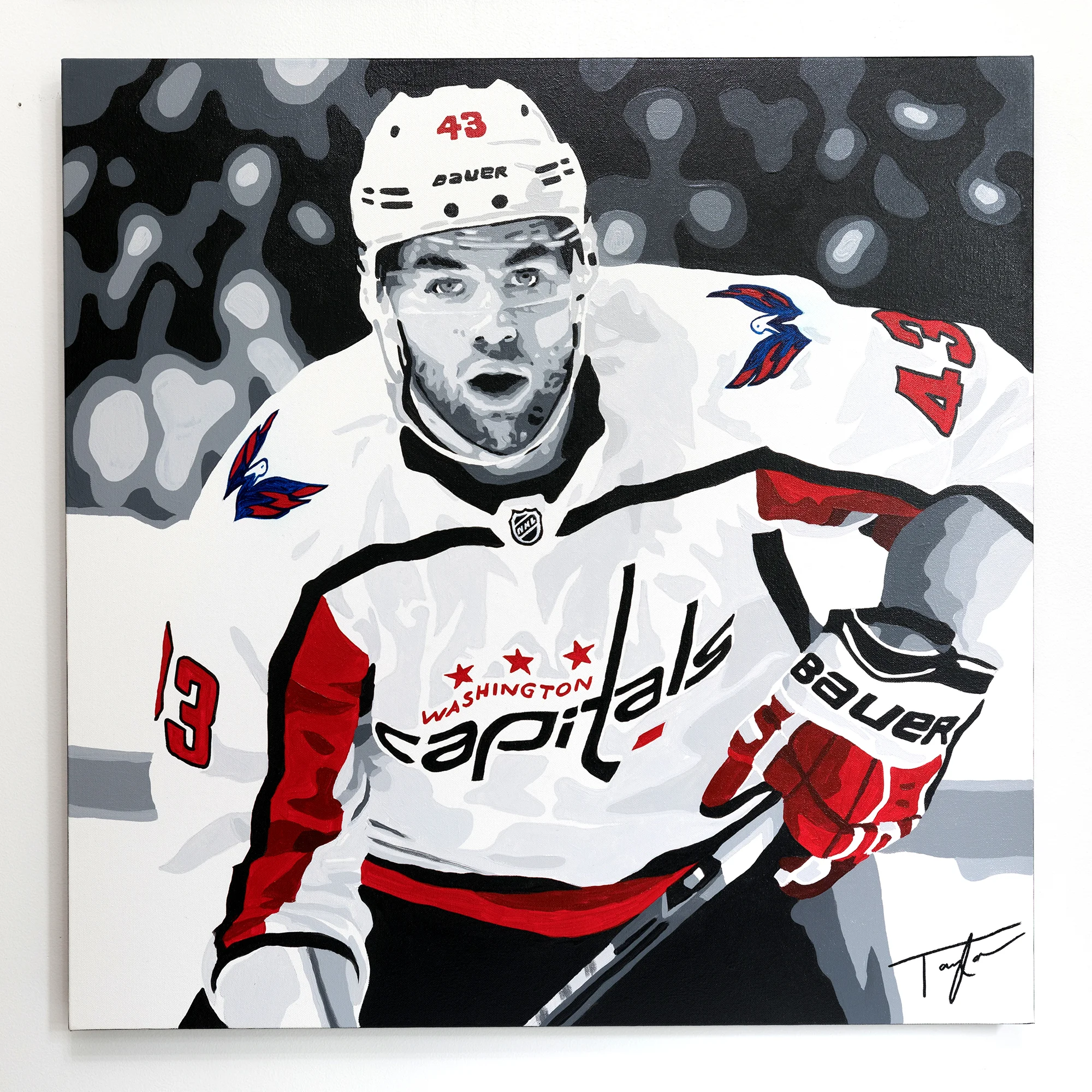 Painting of Tom Wilson by Taylor Kampa Olson