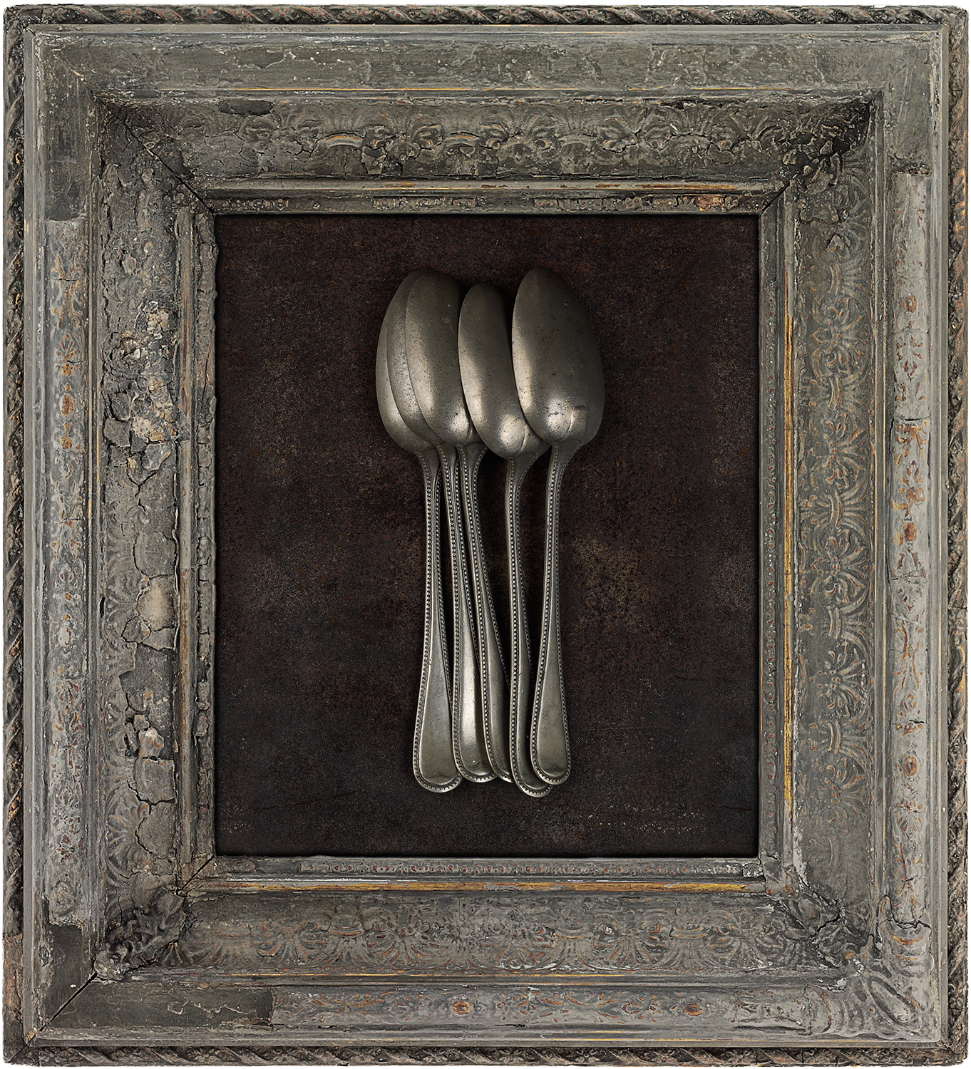 #47 Five Pewter Spoons