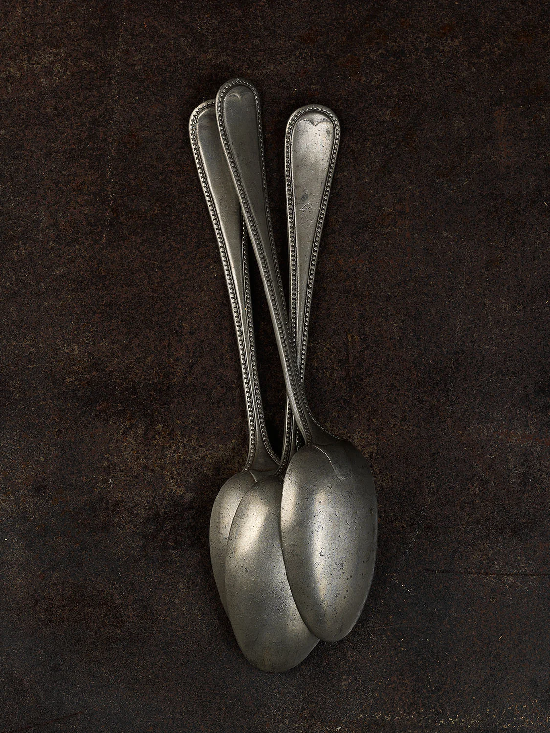 #48 Three Pewter Spoons