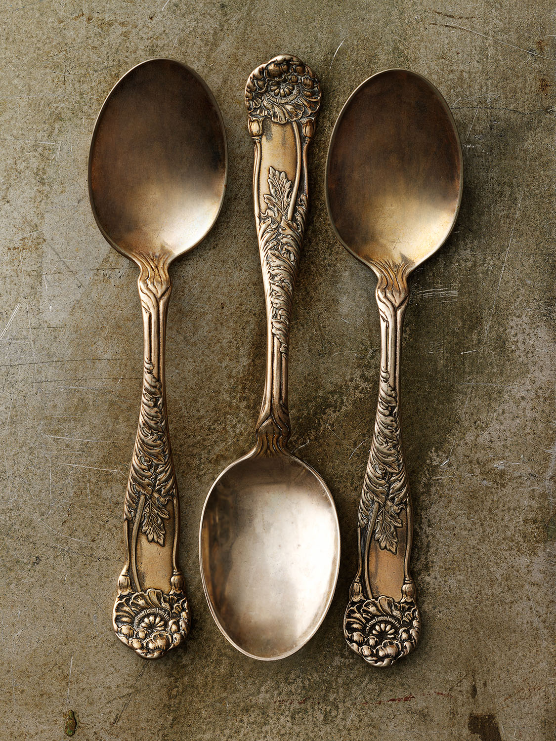 #21 Three Tarnished Spoons