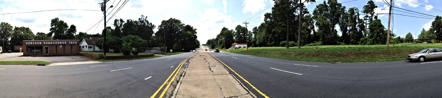 Wilkinson Boulevard at Hawley Avenue, looking west