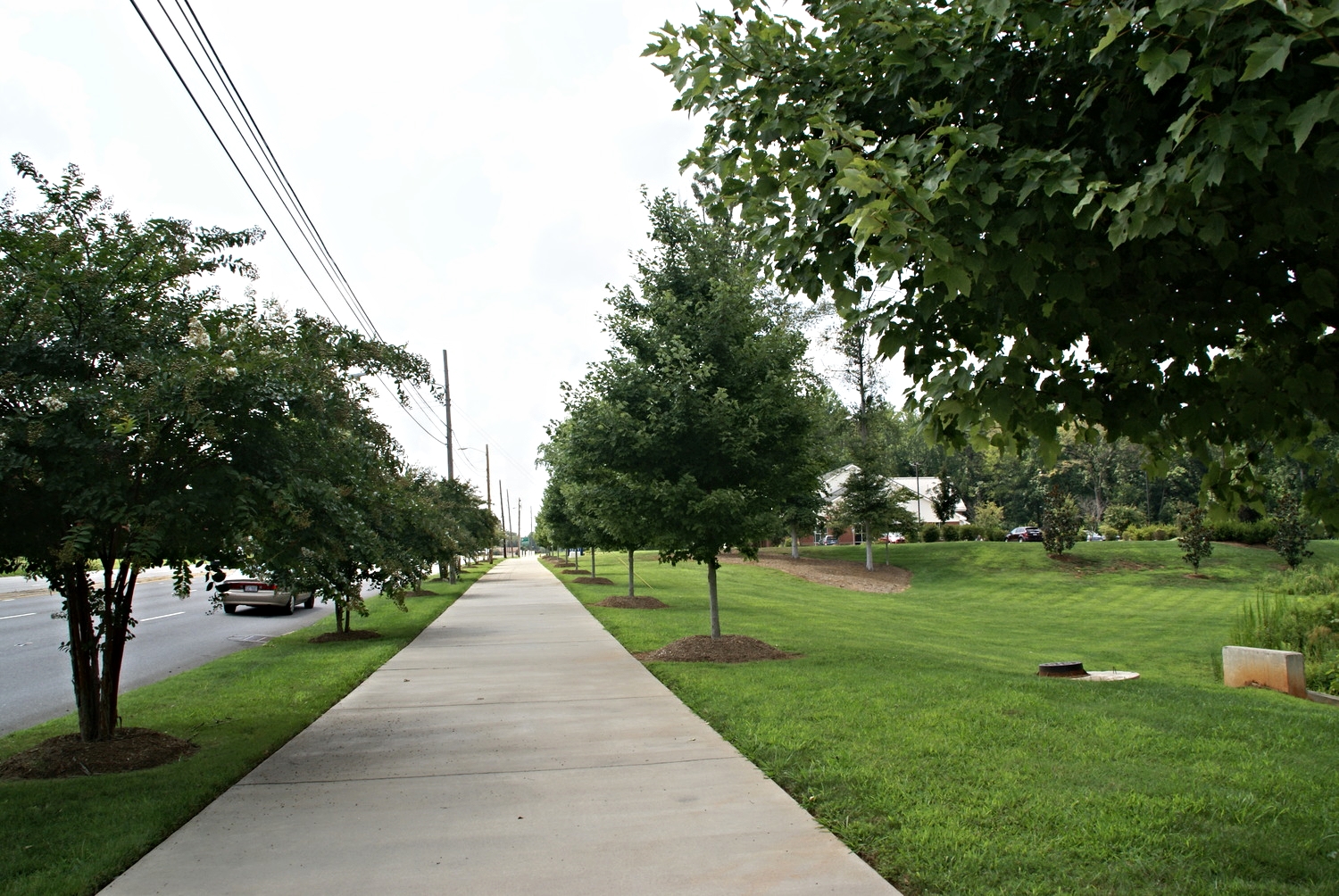 Wilkinson Boulevard sidewalk at State Employees' Credit Union