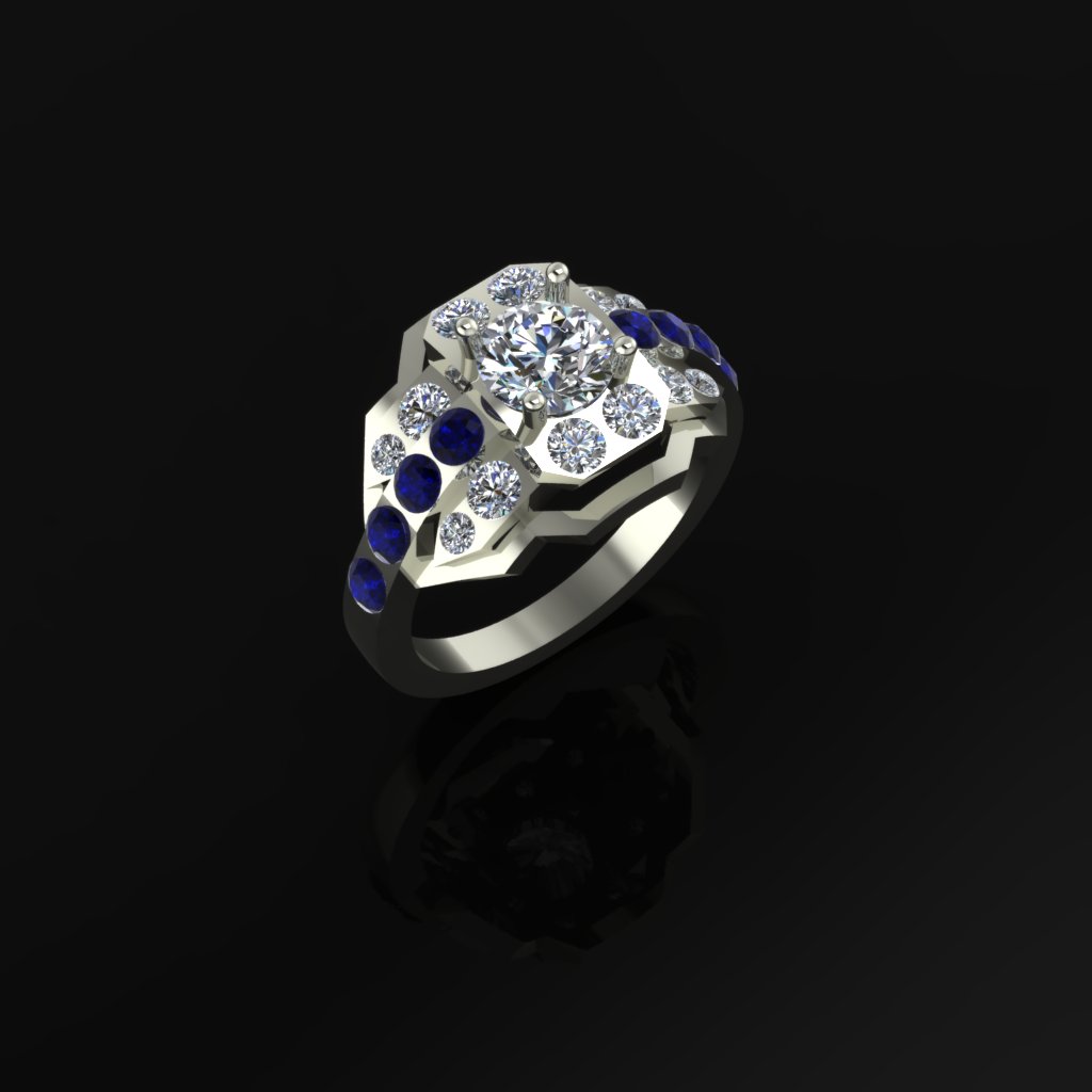 A computer rendering of the design is provided to the client for approval. 