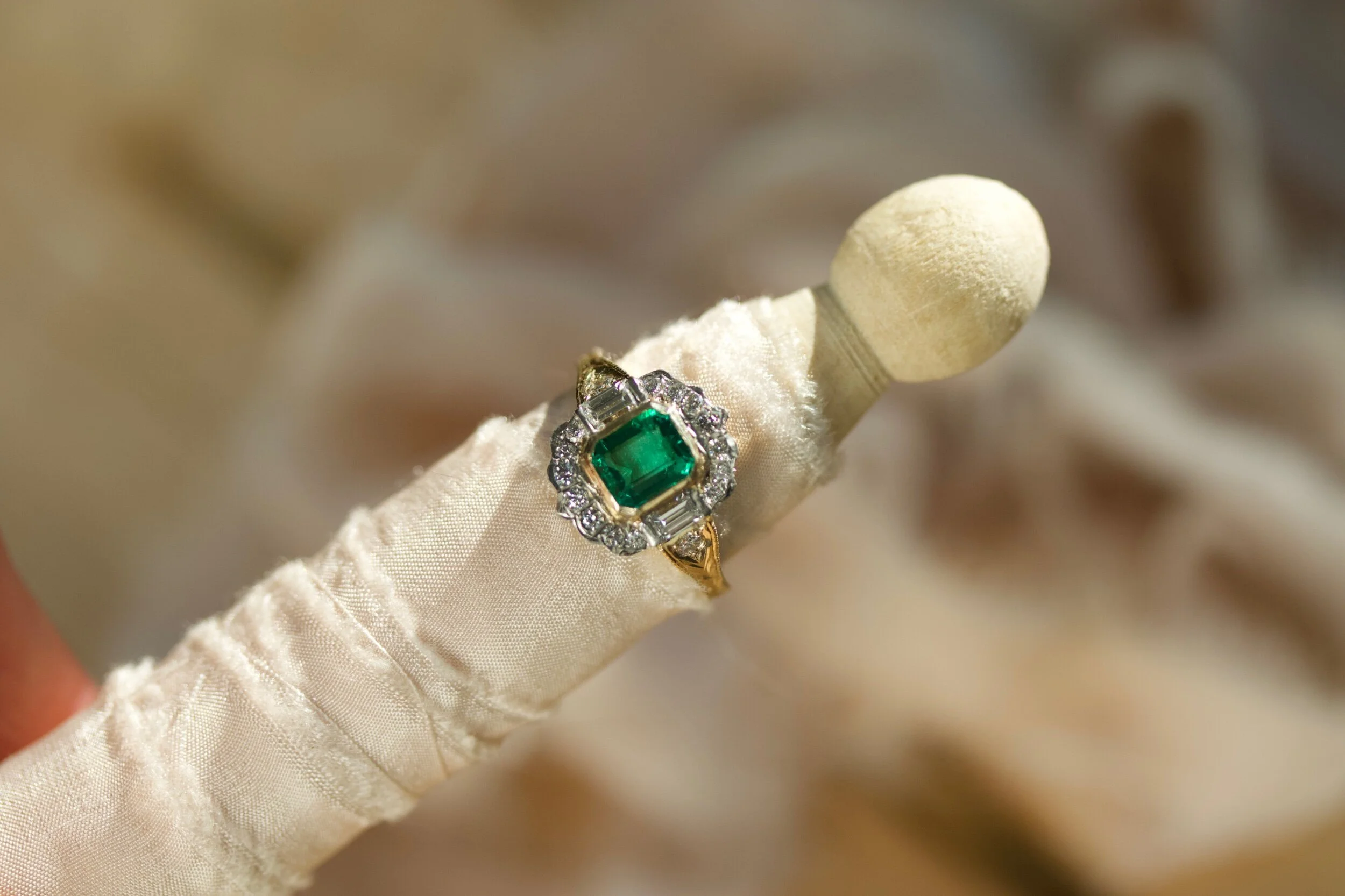 Handcrafted Emerald Ring