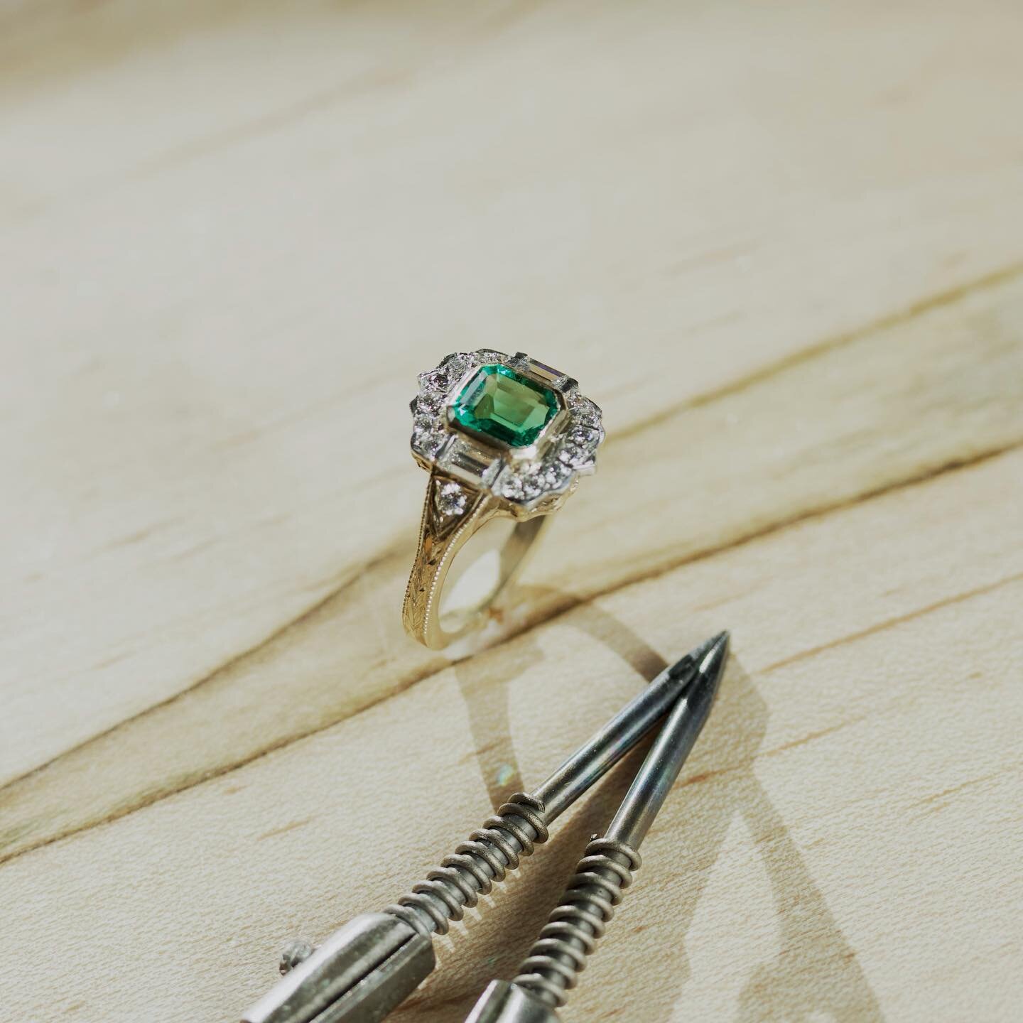 Guess who started with the Spring cleaning a little early this year?  If you guessed Emmett then you are correct.  The handcrafted emerald ring is now on sale. 

Send us a DM for more information.