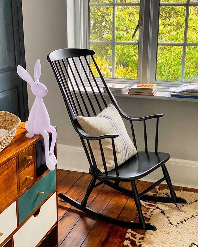 The Nursery.
____
Rocking chair by the Swedish designer #lenalarsson Moroccan Berber rug and Joseph the night light bunny. .
.
.
.
.
.
.
.
.
.
.
.
.
.
.
.
.
#townhouse #tvpresenter #presenter #property #interiors #londonproperty #periodproperty #expo