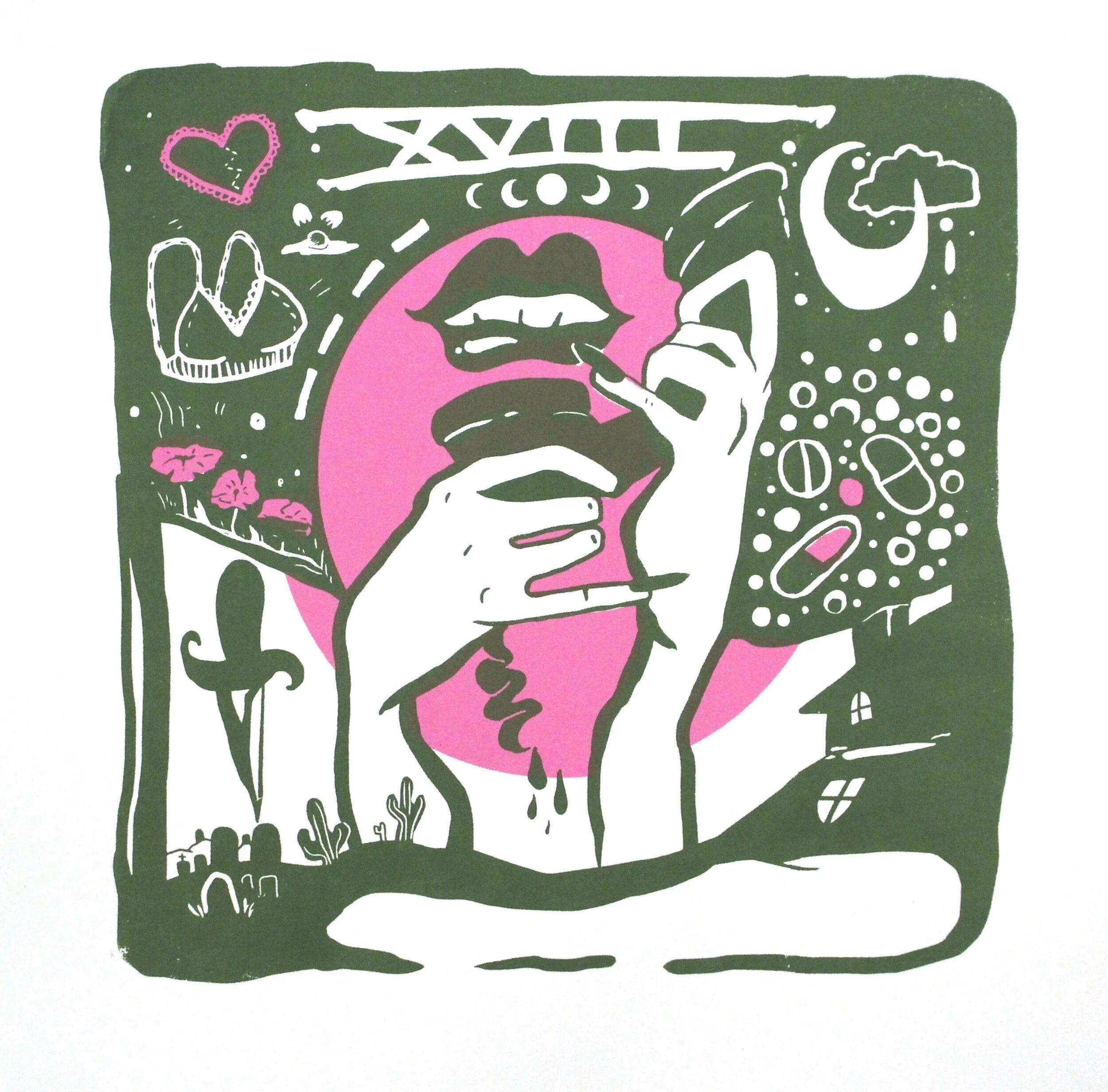 Hot on the Heels of Love, 12” x 12”