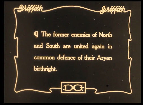  Image 5. Intertitle  The Birth of a Nation  (1915). Accessed via Internet Archive. 