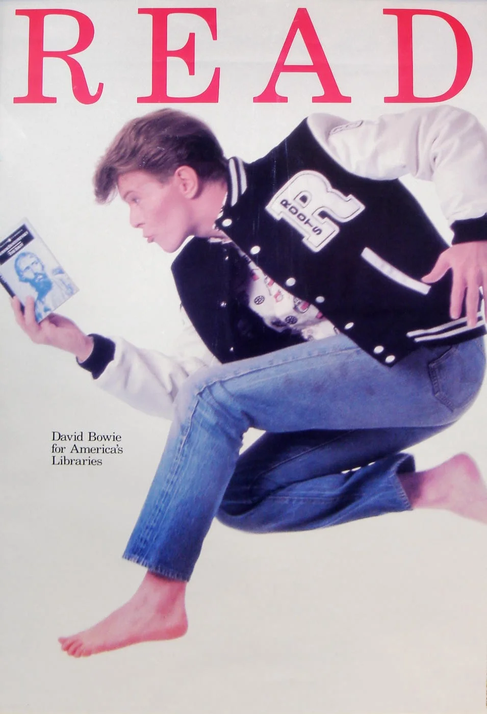 Limited Edition David Bowie READ Poster, 1987.
